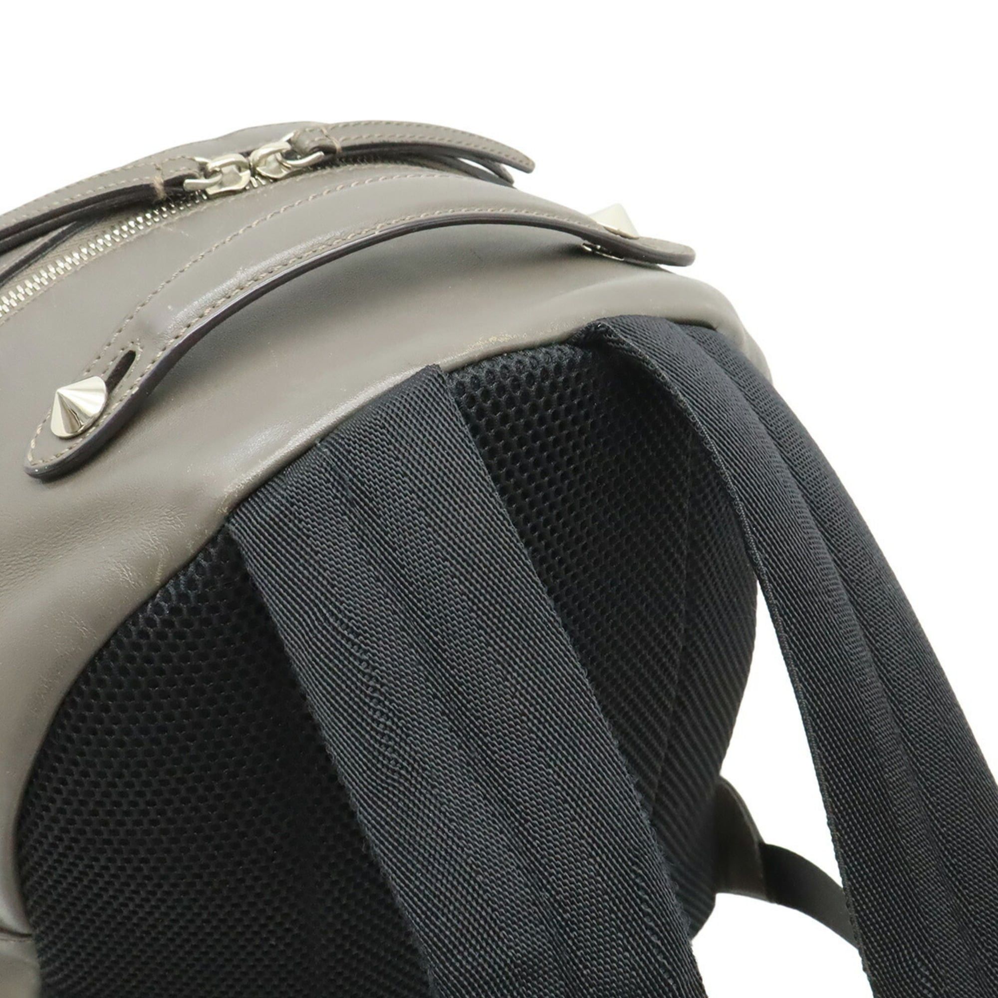 Fendi FENDI By The Way Backpack, Rucksack, Studded Leather, Greige (8BZ035) Size ONE SIZE - 5 Thumbnail