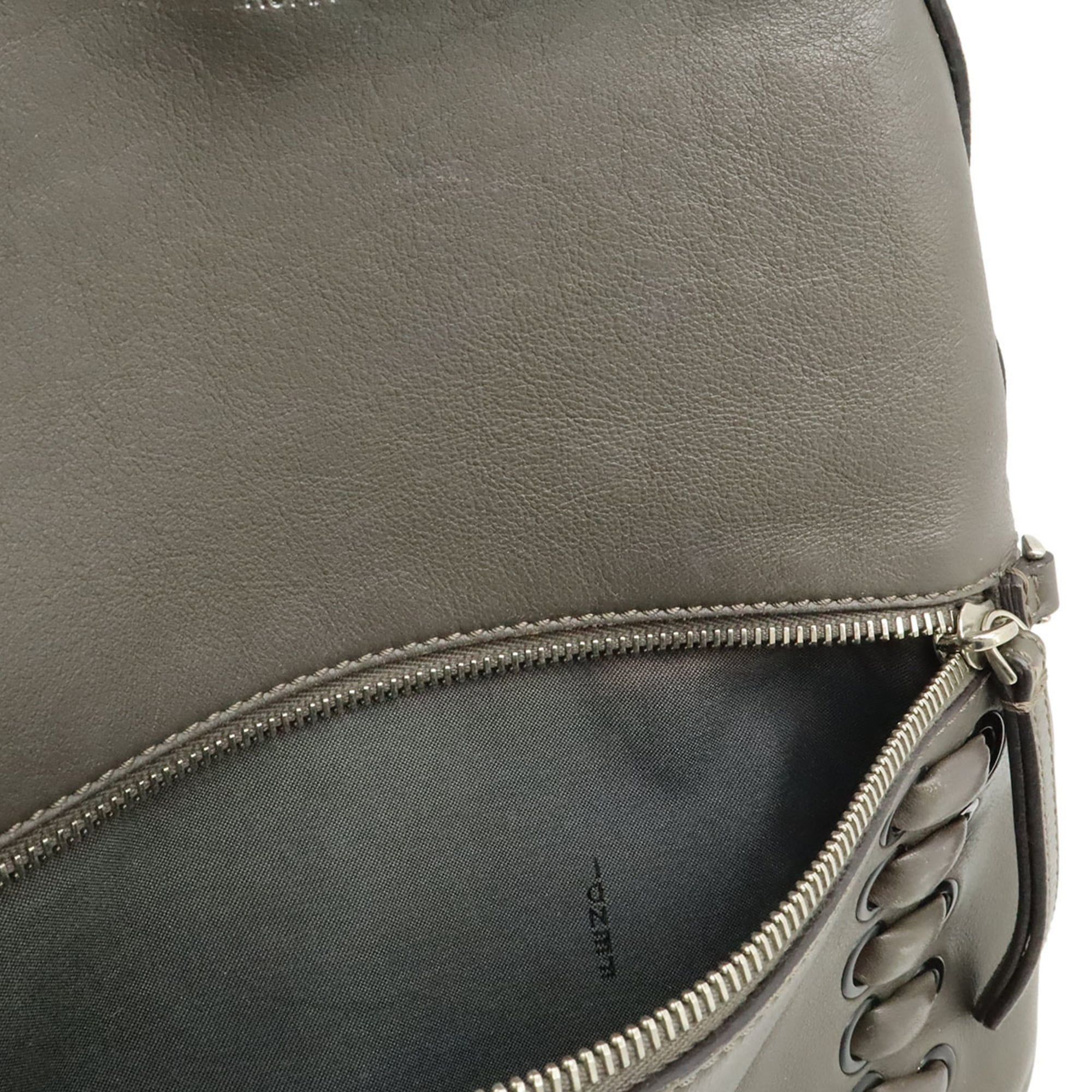 Fendi FENDI By The Way Backpack, Rucksack, Studded Leather, Greige (8BZ035) Size ONE SIZE - 10 Thumbnail