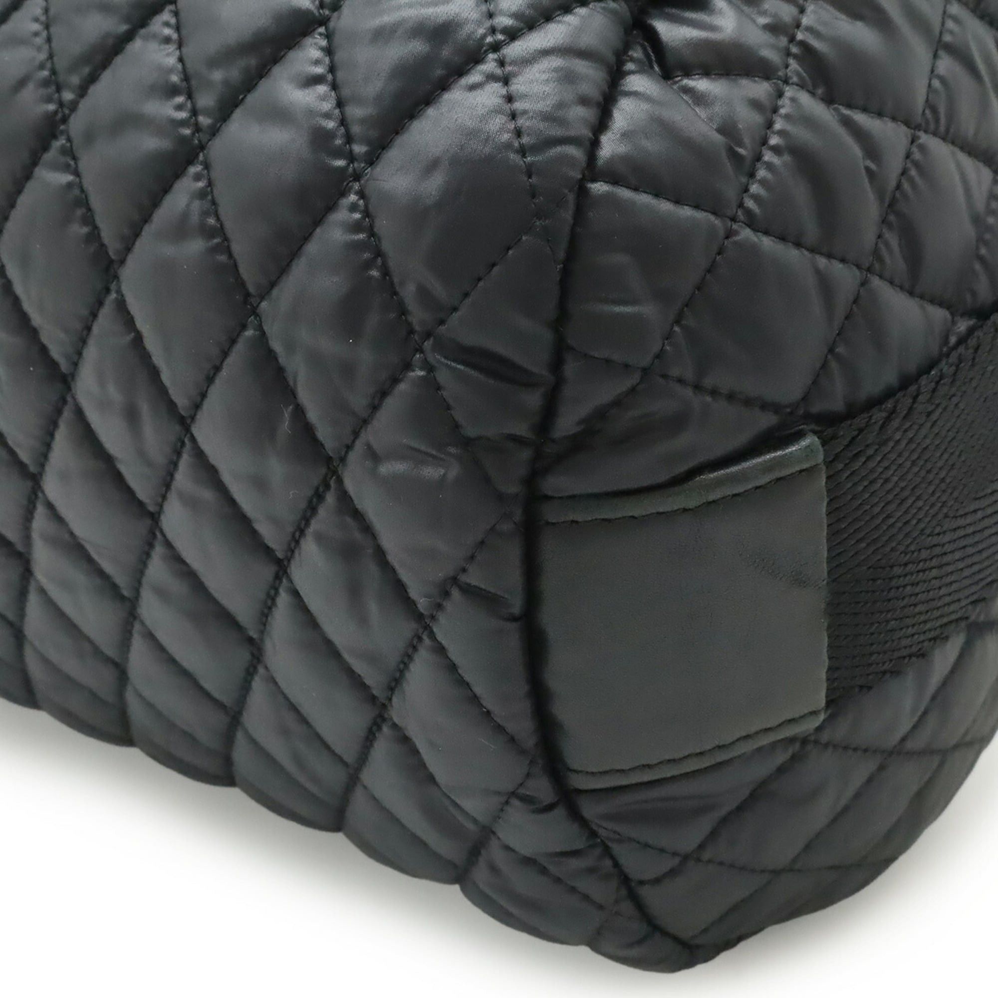 Chanel CHANEL Sport Line Coco Mark Shoulder Bag/Handbag, Quilted Nylon, Black Size ONE SIZE - 4 Thumbnail