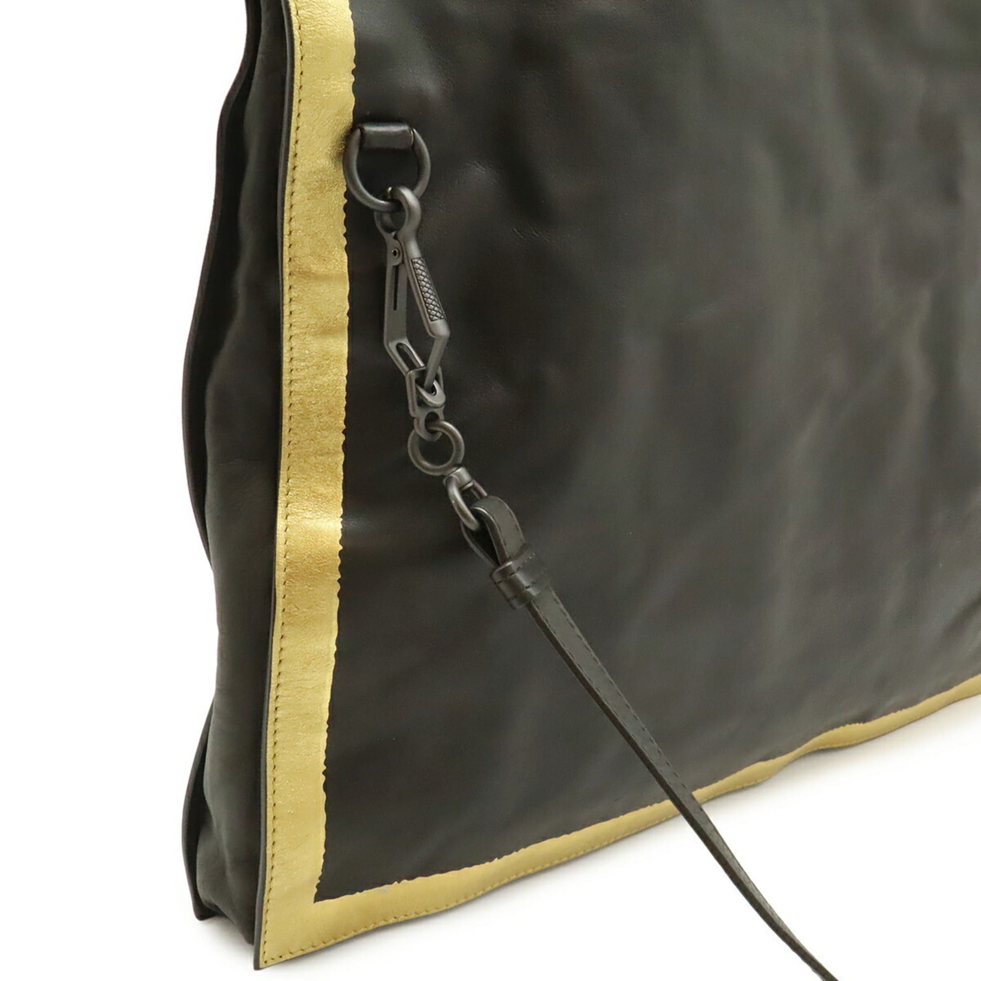 Bottega Veneta BOTTEGA VENETA Tote Bag Shoulder Handbag Leather Dark Brown Gold Size ONE SIZE - 7 Thumbnail