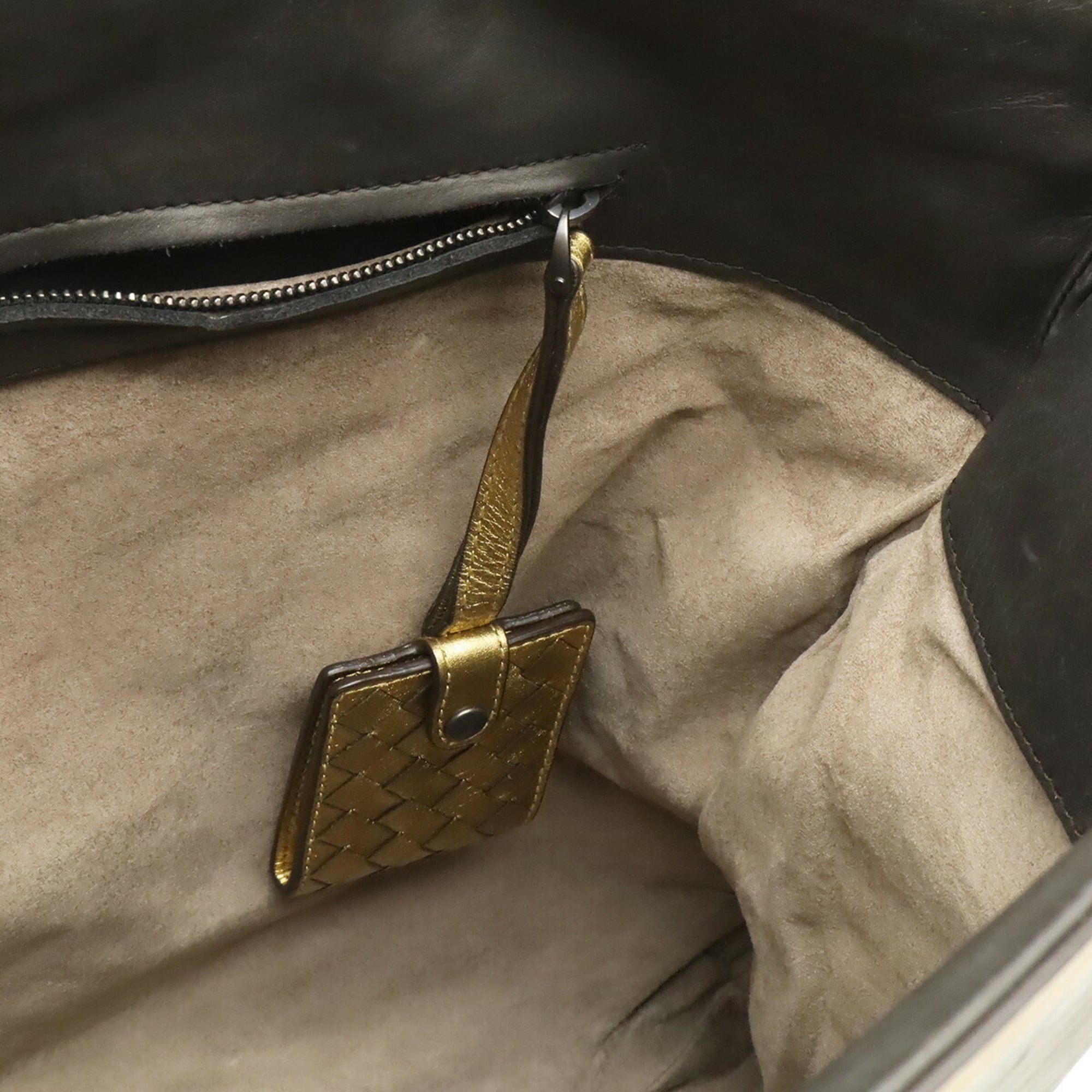 Bottega Veneta BOTTEGA VENETA Tote Bag Shoulder Handbag Leather Dark Brown Gold Size ONE SIZE - 9 Thumbnail