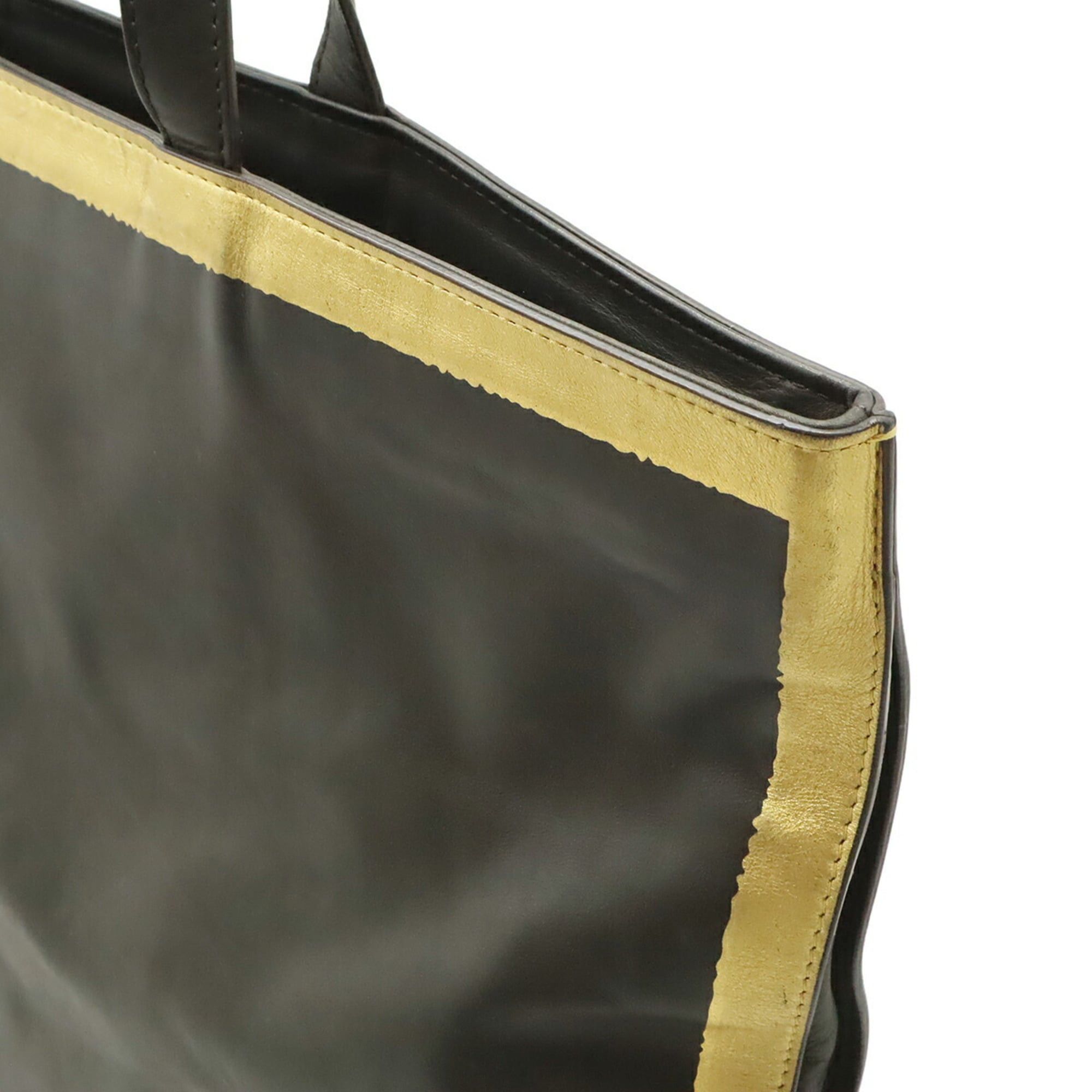 Bottega Veneta BOTTEGA VENETA Tote Bag Shoulder Handbag Leather Dark Brown Gold Size ONE SIZE - 5 Thumbnail