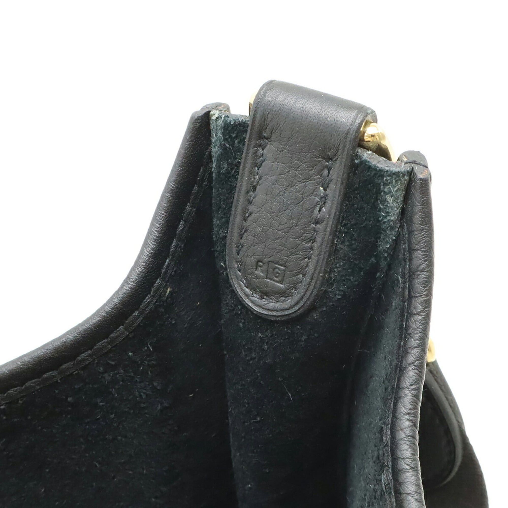 Hermes HERMES Evelyne I GM Shoulder Bag, Taurillon Clemence Leather, Black, □G Stamp Size ONE SIZE - 7 Thumbnail