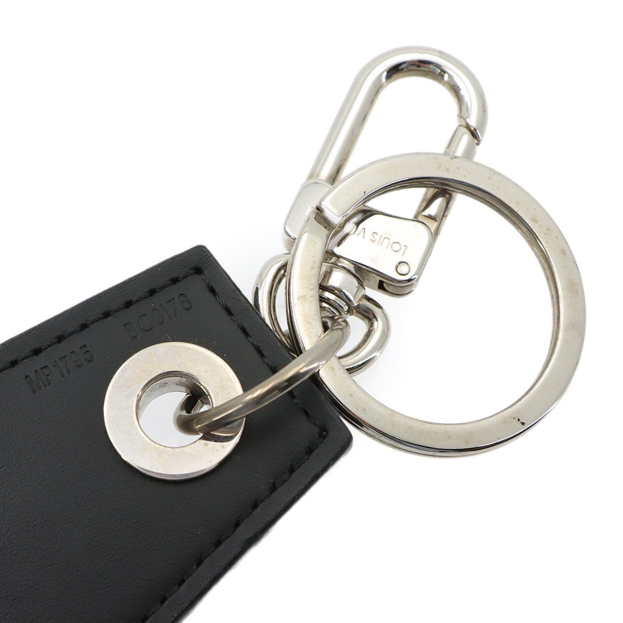 Louis Vuitton Louis Vuitton Monogram Eclipse Keychain Anschappe MP1795 Keyring Silver Hardware Size ONE SIZE - 3 Thumbnail