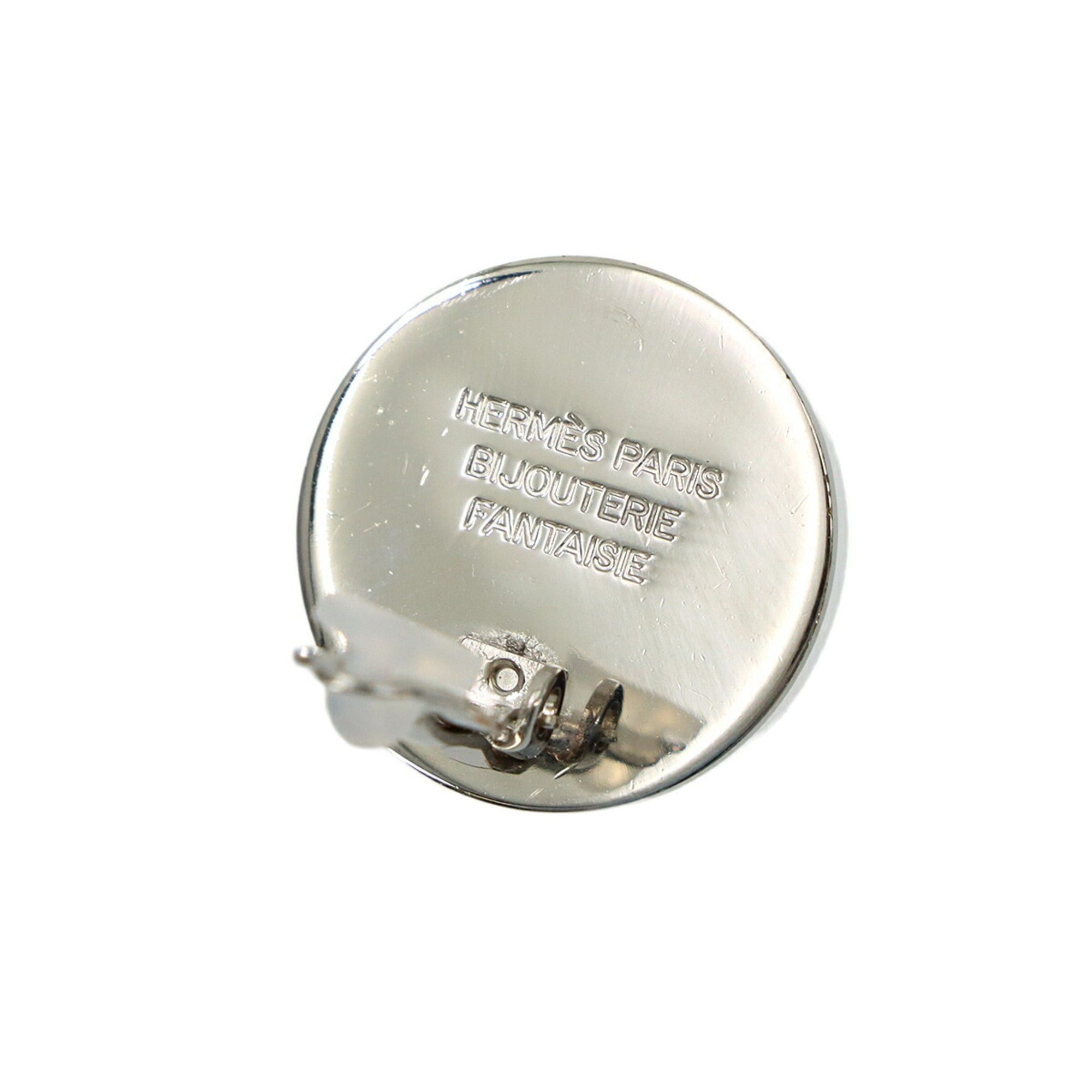 Hermes Hermes Sellier Earrings, Silver Size ONE SIZE - 3 Thumbnail