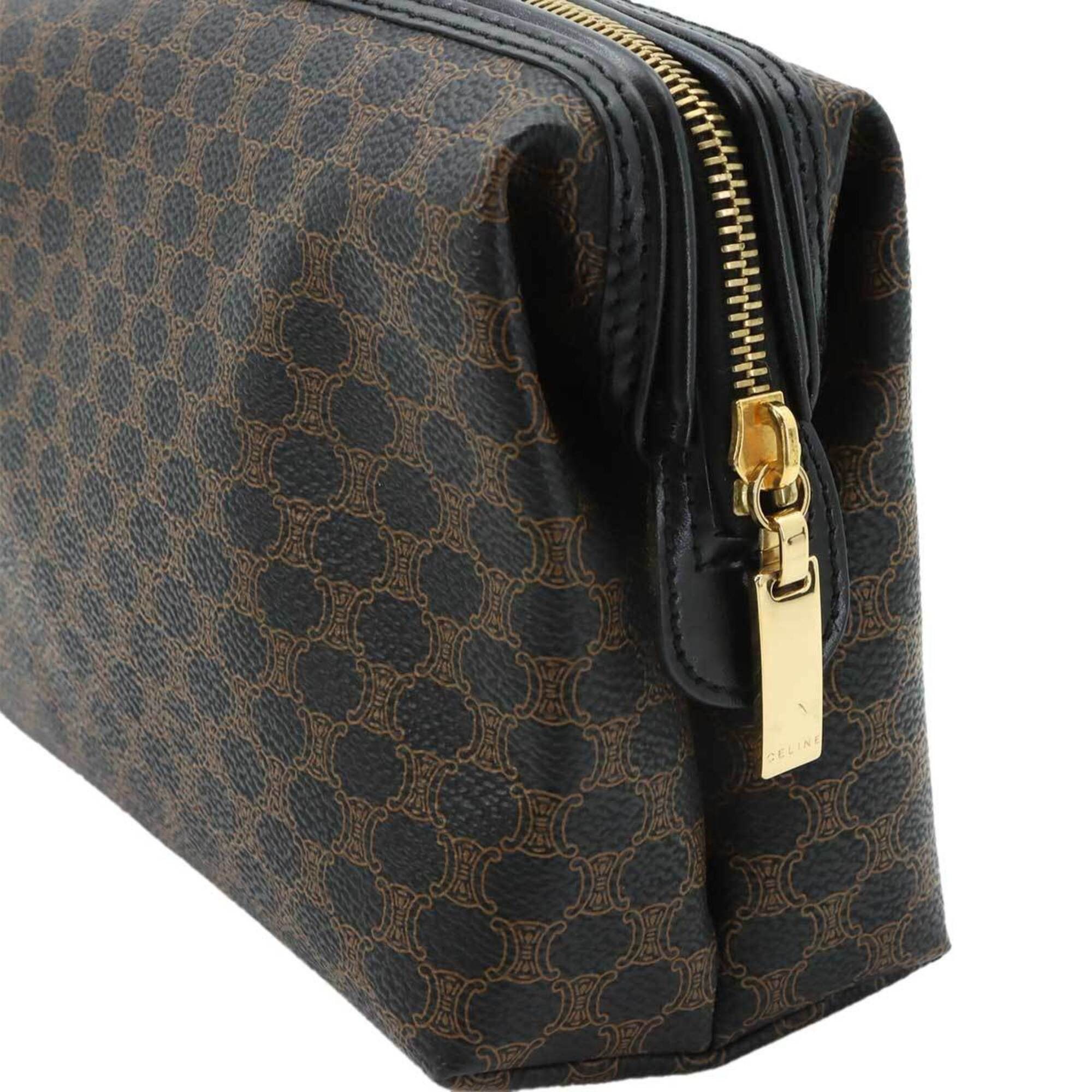 Celine Celine Macadam Pouch - Leather, Black, Gold Hardware Size ONE SIZE - 6 Thumbnail