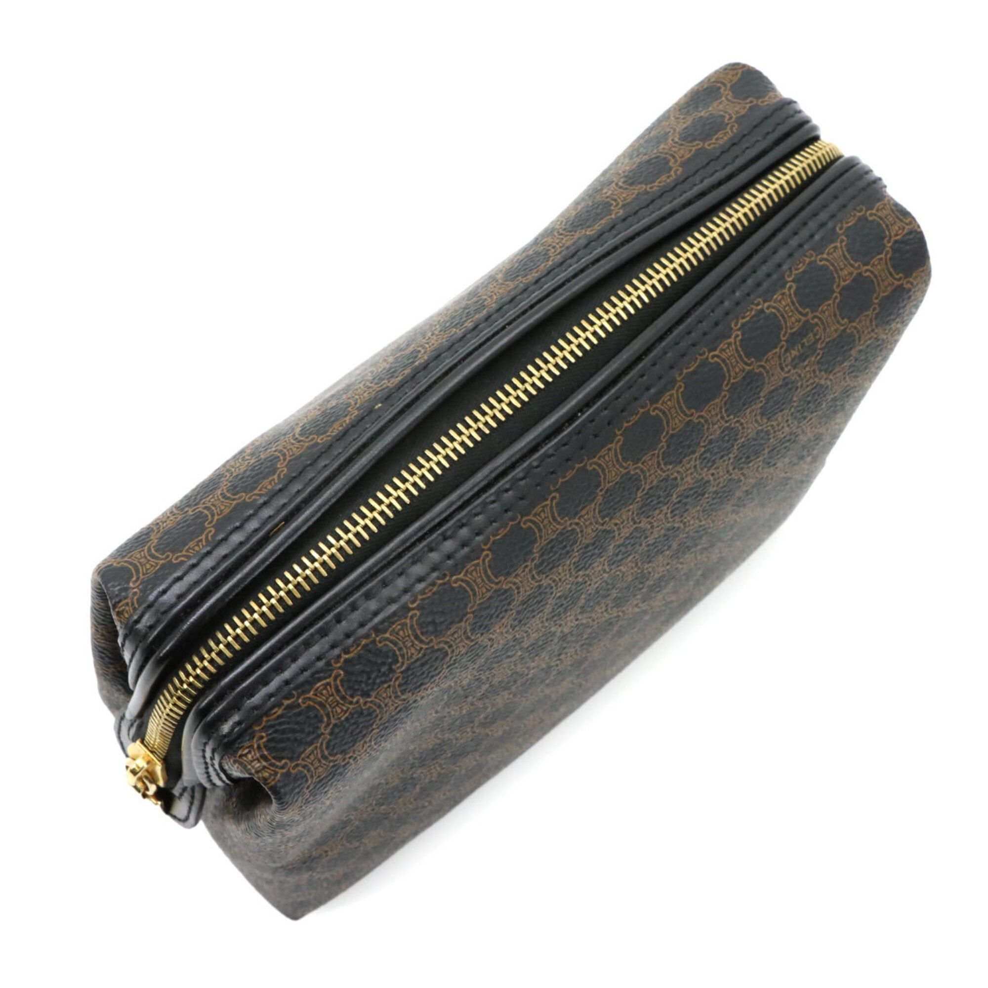 Celine Celine Macadam Pouch - Leather, Black, Gold Hardware Size ONE SIZE - 7 Thumbnail