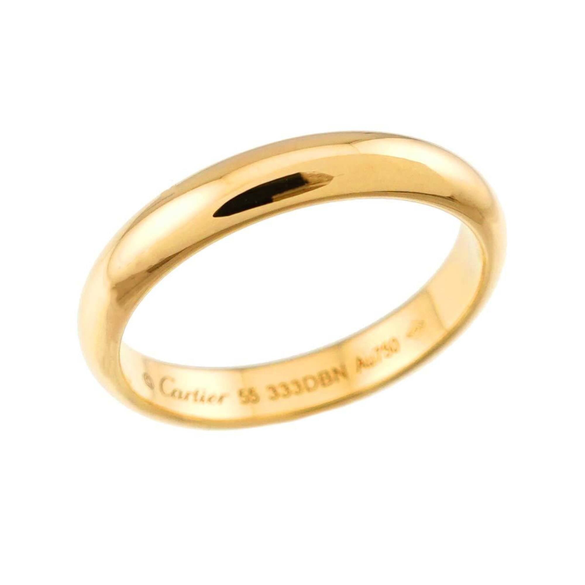 Cartier Cartier 1895 Classic Band Ring #55, 3.5mm wide, 18K YG Yellow Gold 750. Size ONE SIZE - 3 Thumbnail