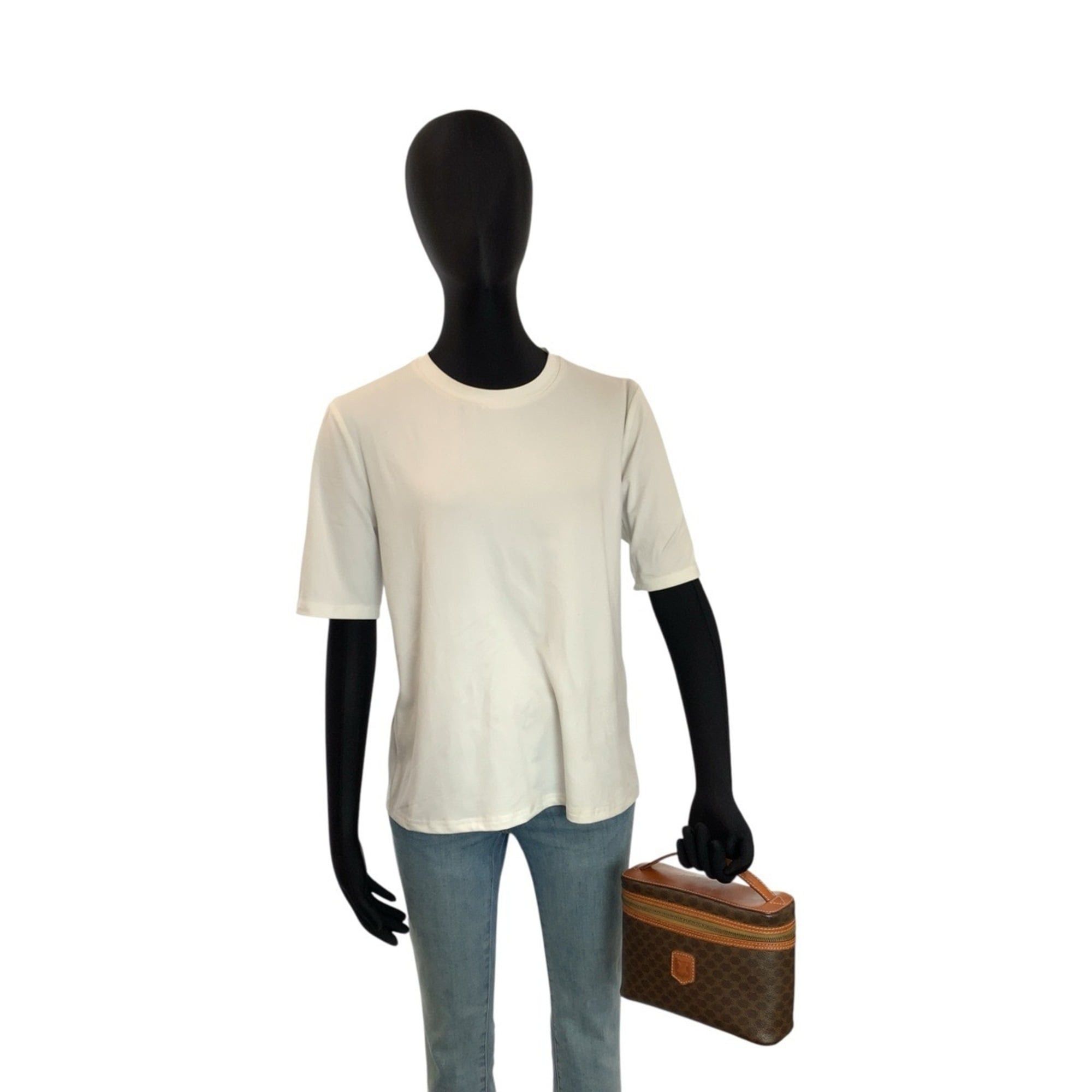 Celine CELINE Vintage Macadam Brown Leather Handbag Vanity Bag M95 (Women's) Size ONE SIZE - 6 Thumbnail