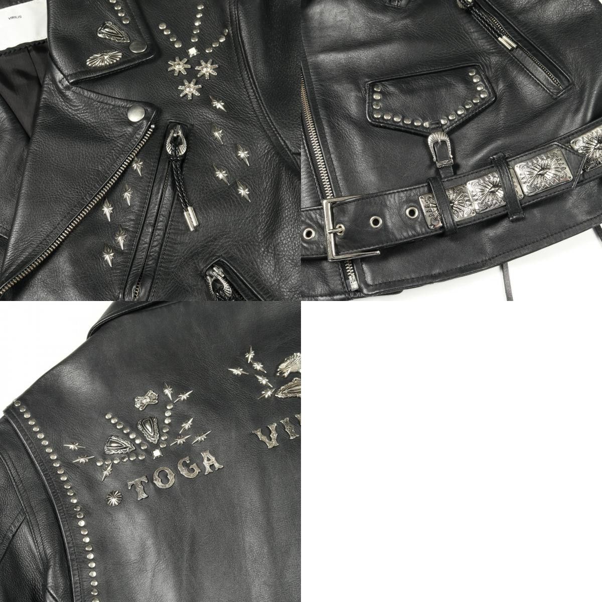 Other Other TOGA VIRILIS Leather Jacket Leather Outerwear DUTY FREE for USA Size ONE SIZE - 10 Thumbnail
