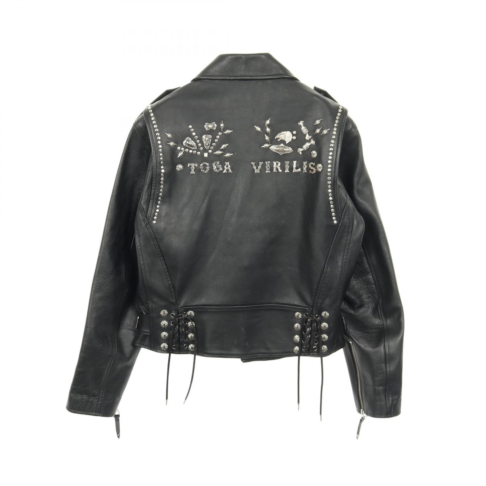 Other Other TOGA VIRILIS Leather Jacket Leather Outerwear DUTY FREE for USA Size ONE SIZE - 2 Thumbnail