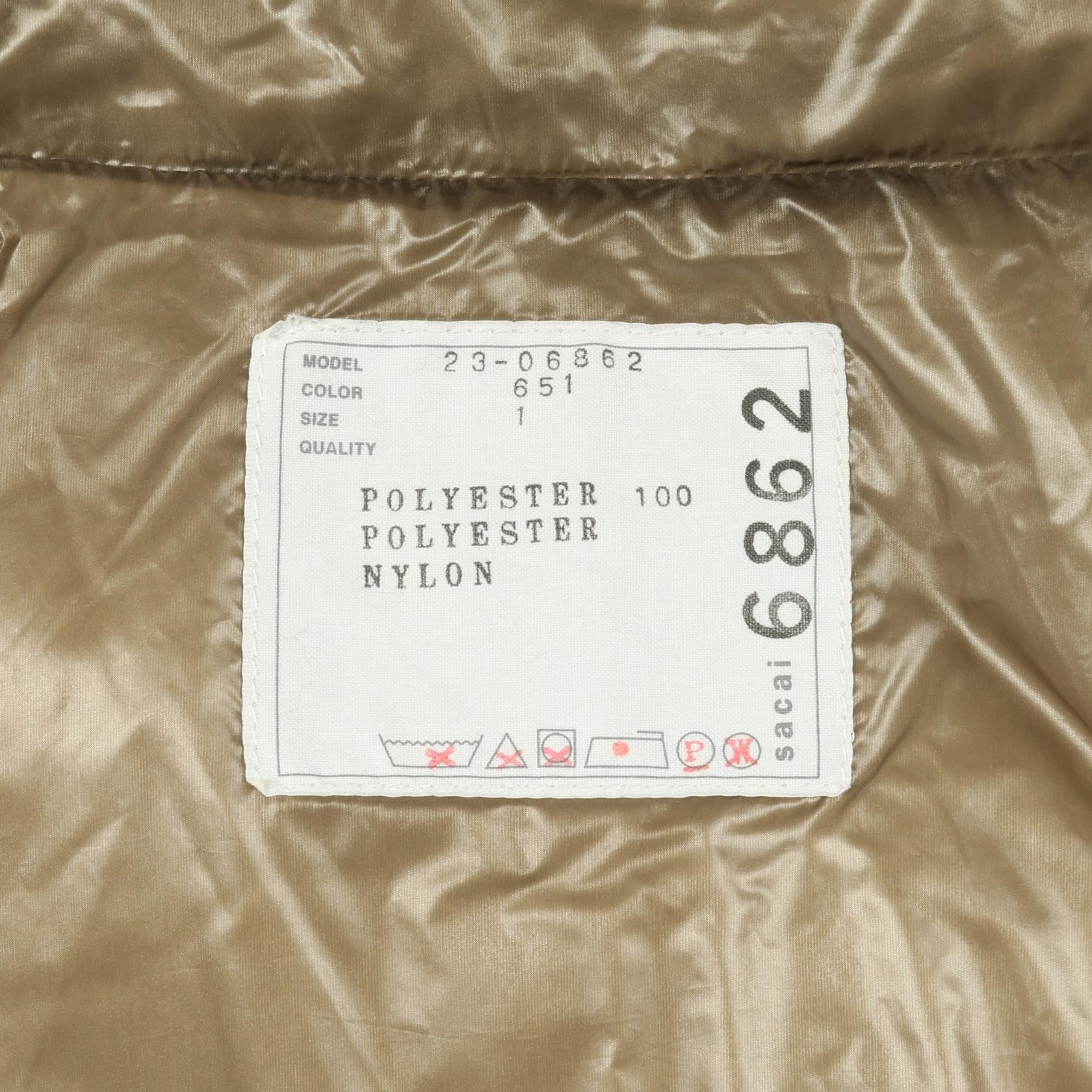 Sacai Sacai Sacai Matte Taffeta Padded Blouson Down Jacket Textile Outerwear DUTY FREE for USA Size ONE SIZE - 3 Thumbnail
