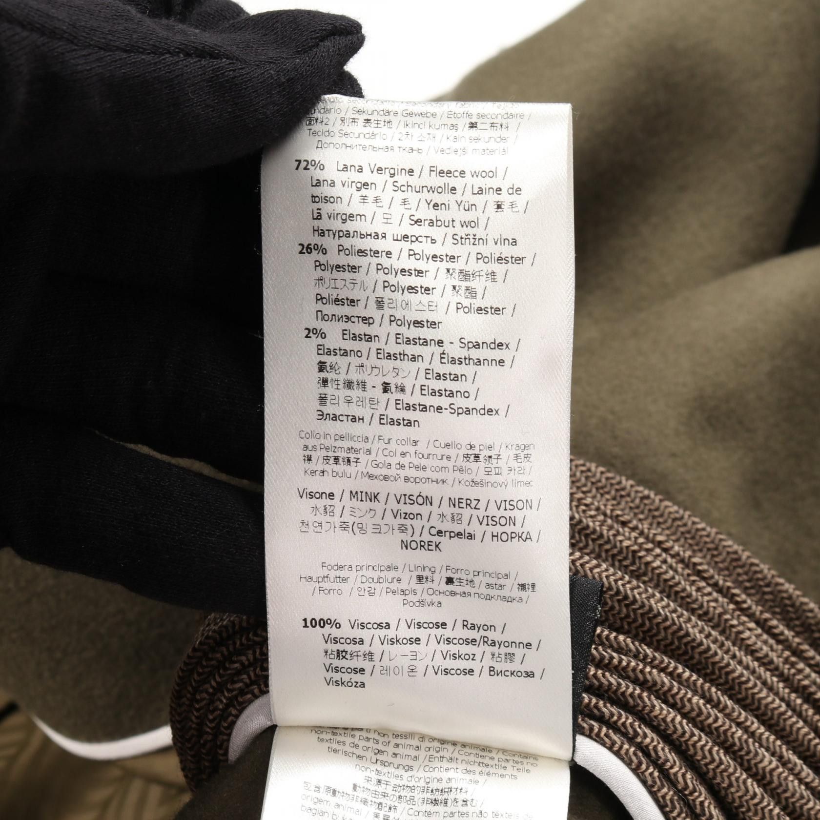 Fendi Fendi Fendi Wool Cashmere Coat Textile Outerwear DUTY FREE for USA Size ONE SIZE - 6 Thumbnail