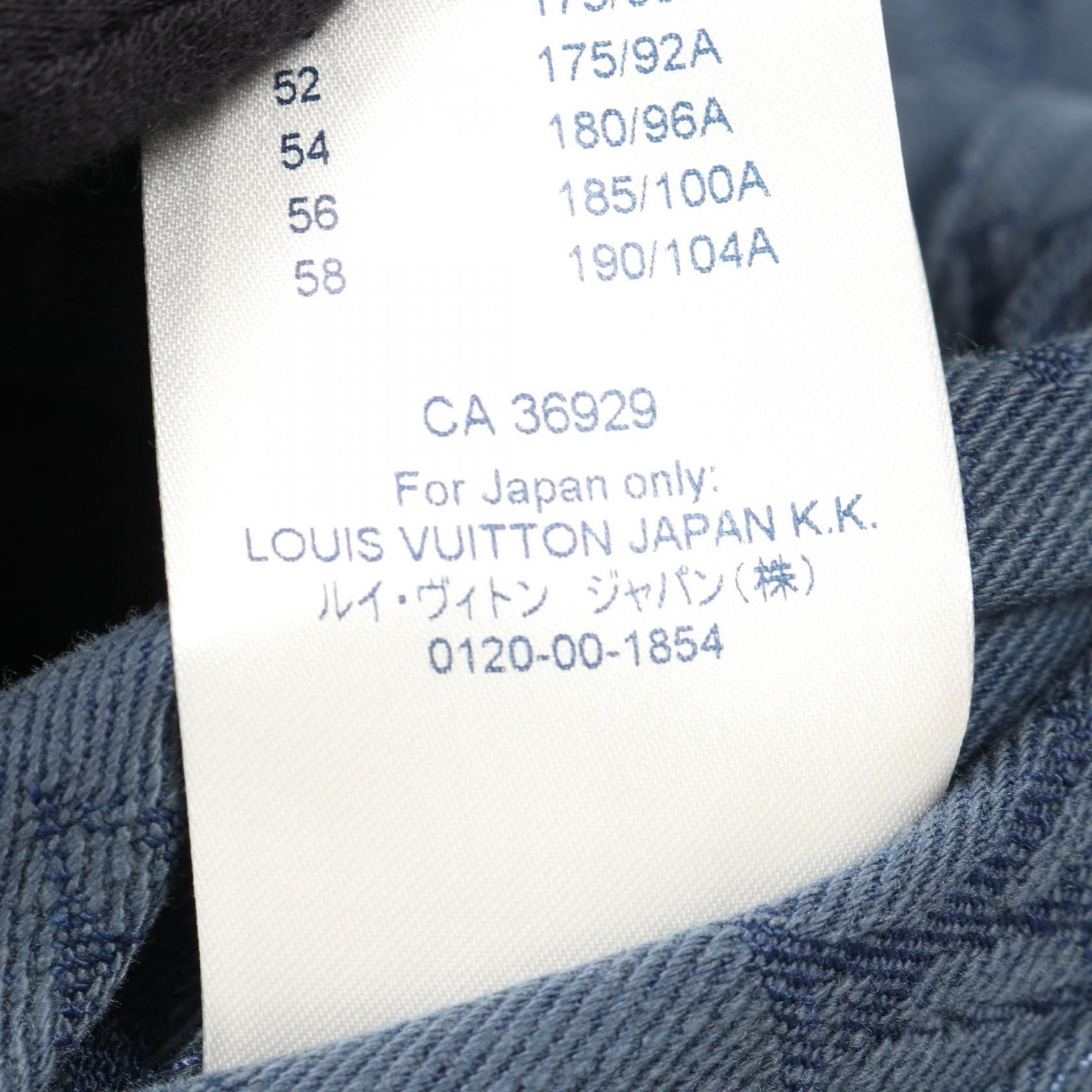 Louis Vuitton Louis Vuitton Louis Vuitton Monogram Denim Jacket Textile Outerwear RM192M QJQ HHA20W DUTY FREE for USA Size ONE SIZE - 5 Thumbnail
