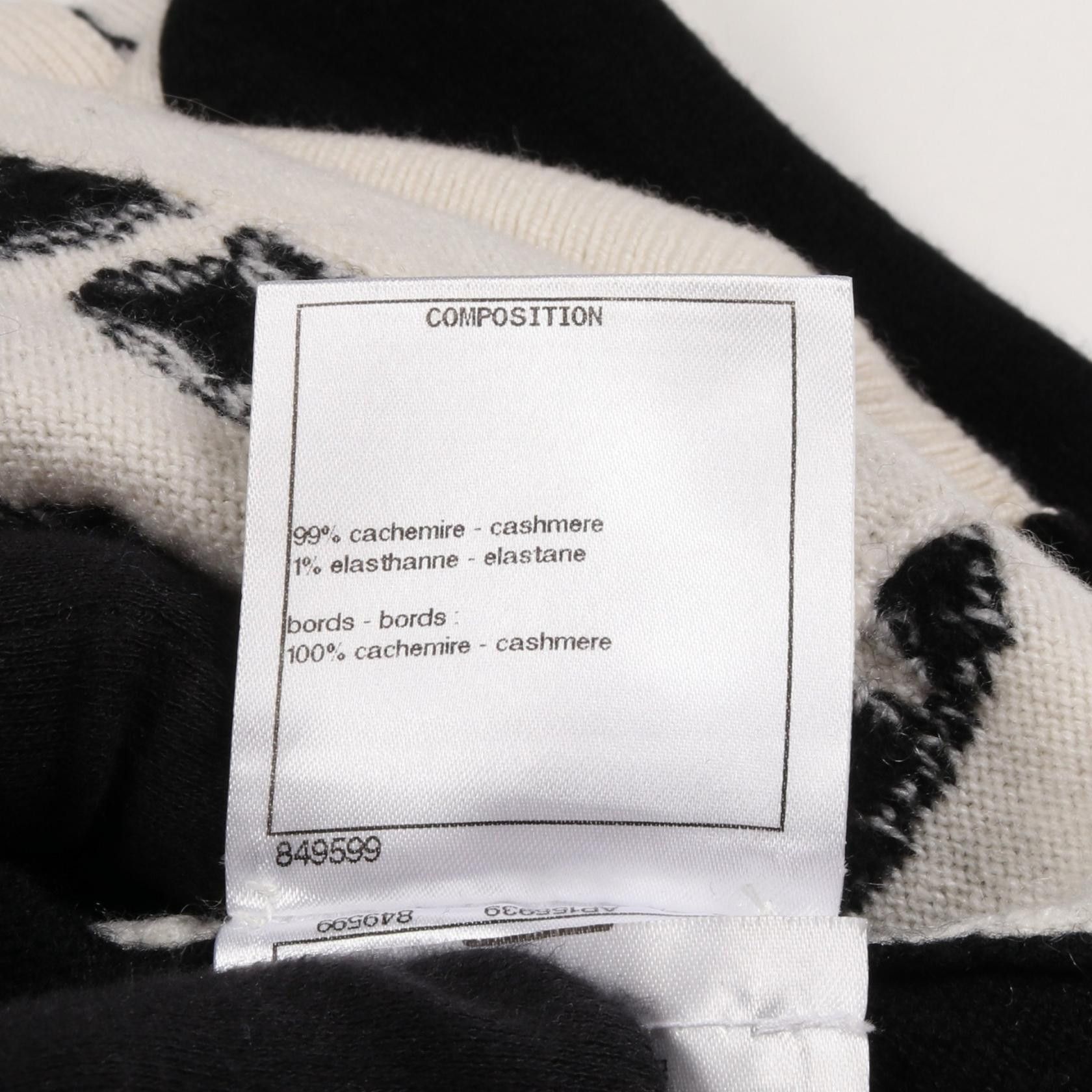 Chanel Chanel Chanel Camellia Button Cashmere Cardigan Textile Tops DUTY FREE for USA Size ONE SIZE - 4 Thumbnail