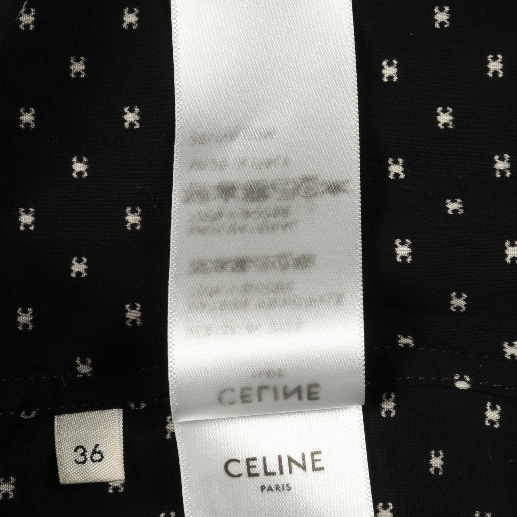 Celine Celine CELINE Triomphe Loose Rayon Top Textile Tops DUTY FREE for USA Size ONE SIZE - 6 Thumbnail