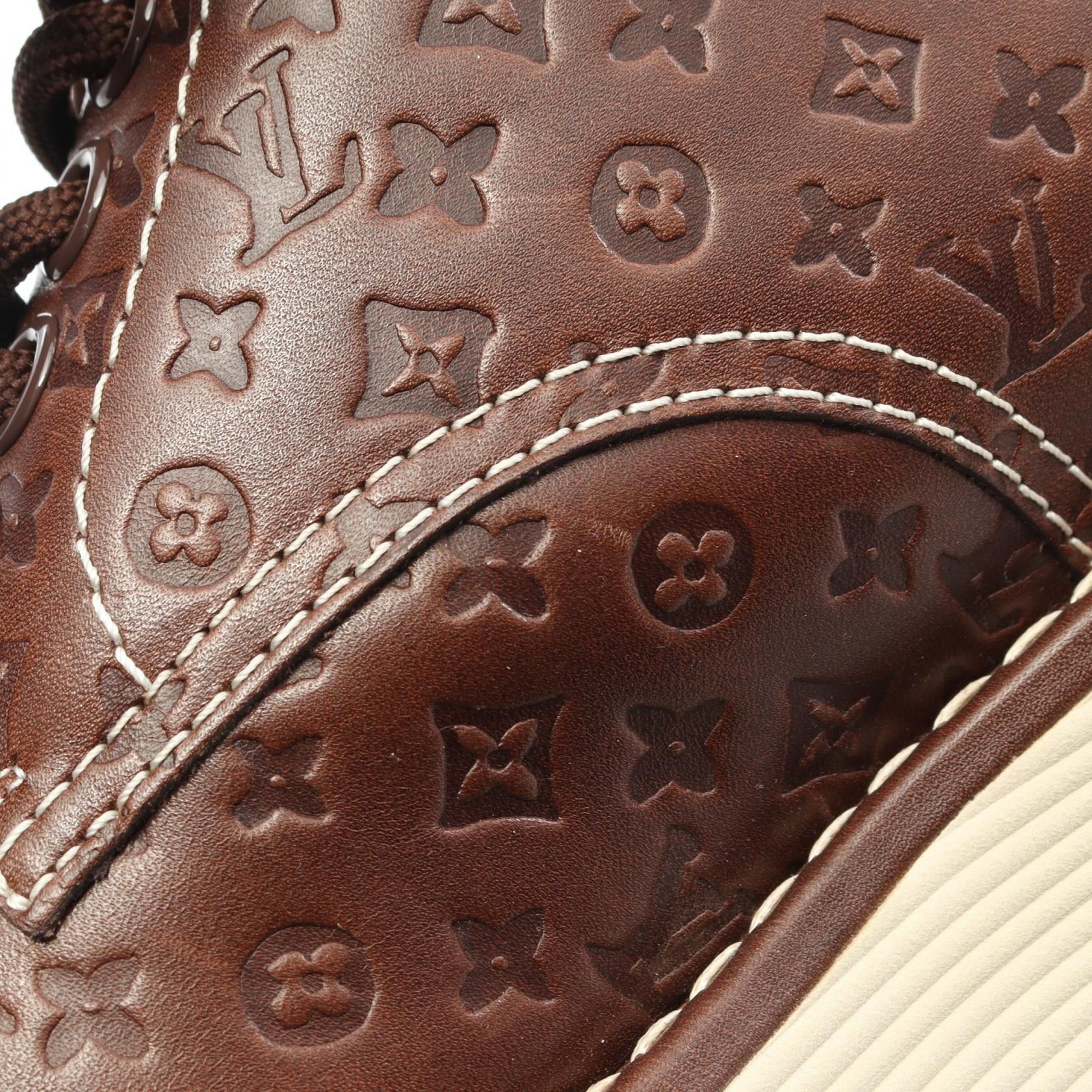 Louis Vuitton Louis Vuitton Louis Vuitton Tyler The Creator LV Waves Line Monogram Leather Boots Leather Shoes 1ACWDG DUTY FREE for USA Size ONE SIZE - 9 Thumbnail