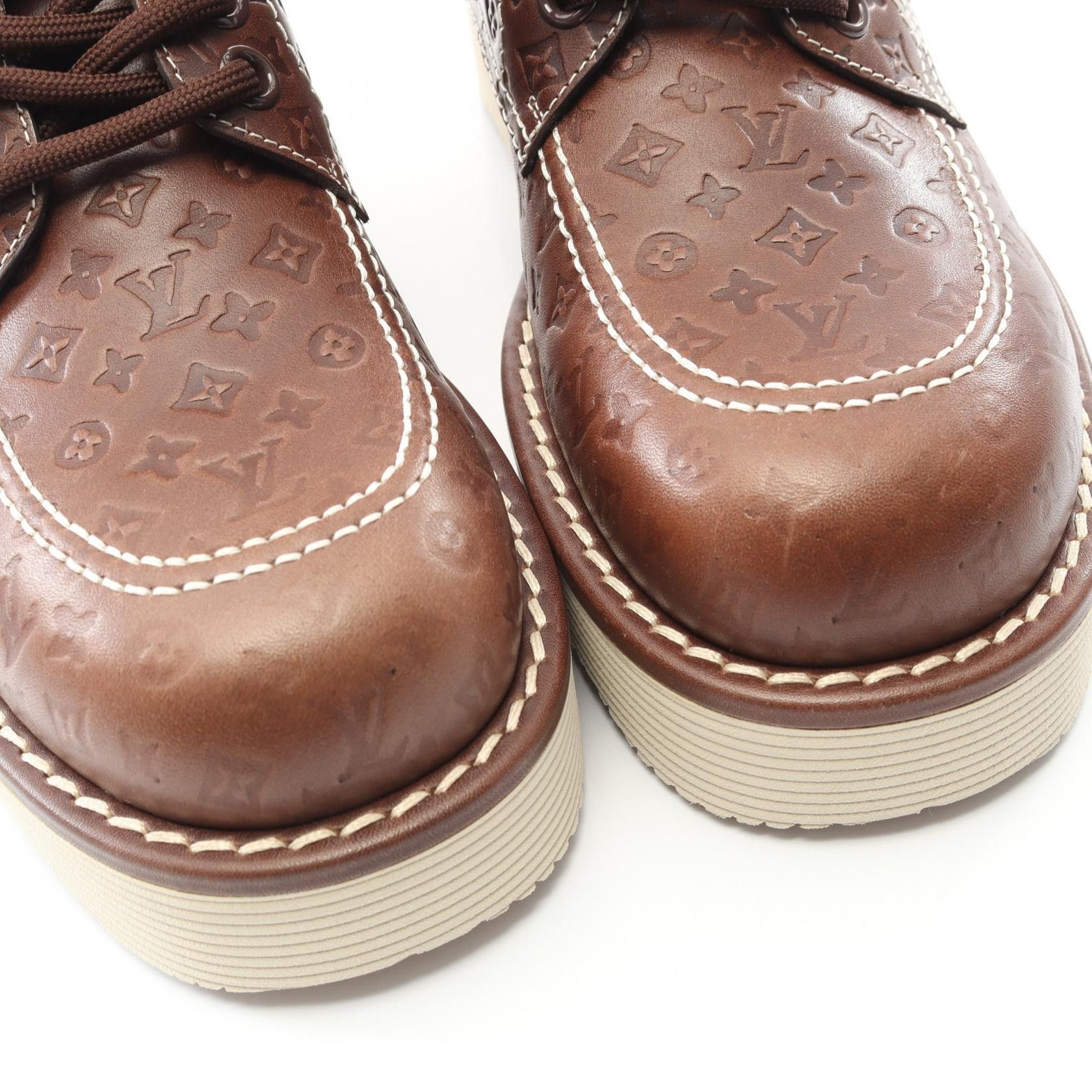 Louis Vuitton Louis Vuitton Louis Vuitton Tyler The Creator LV Waves Line Monogram Leather Boots Leather Shoes 1ACWDG DUTY FREE for USA Size ONE SIZE - 8 Thumbnail