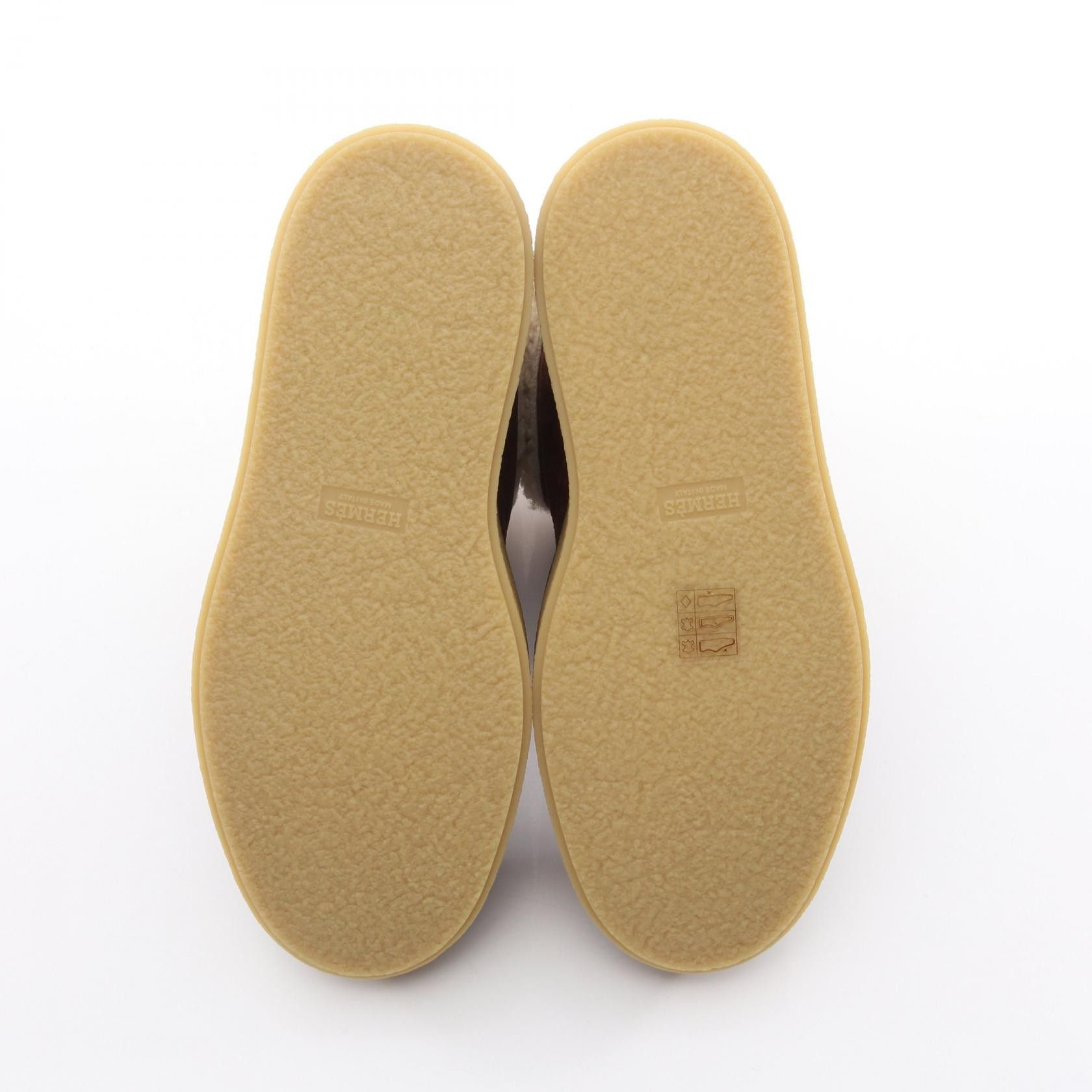 Hermes Hermes Hermes Emisphere Shearling Suede Boots Leather Shoes DUTY FREE for USA Size ONE SIZE - 4 Thumbnail