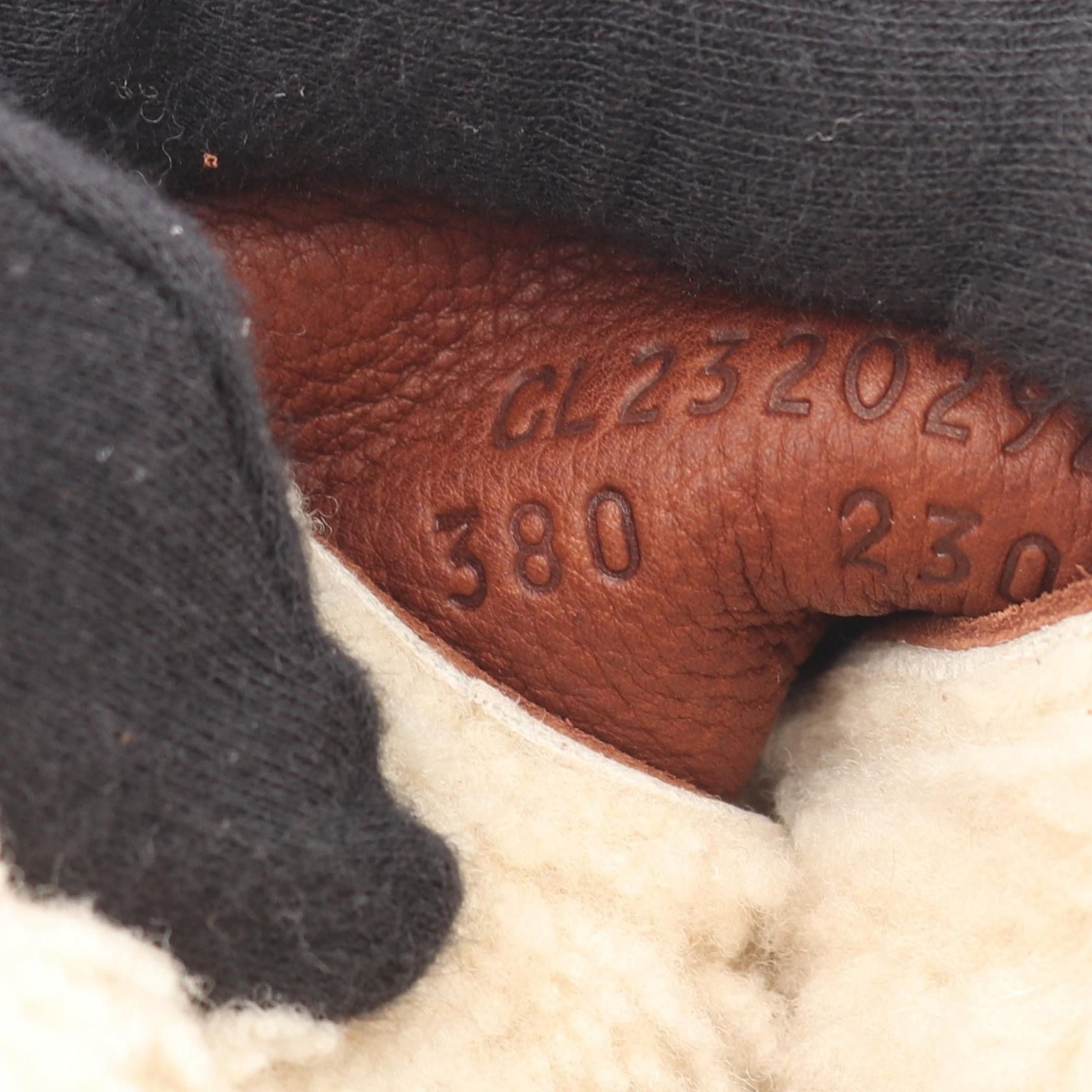 Hermes Hermes Hermes Emisphere Shearling Suede Boots Leather Shoes DUTY FREE for USA Size ONE SIZE - 6 Thumbnail