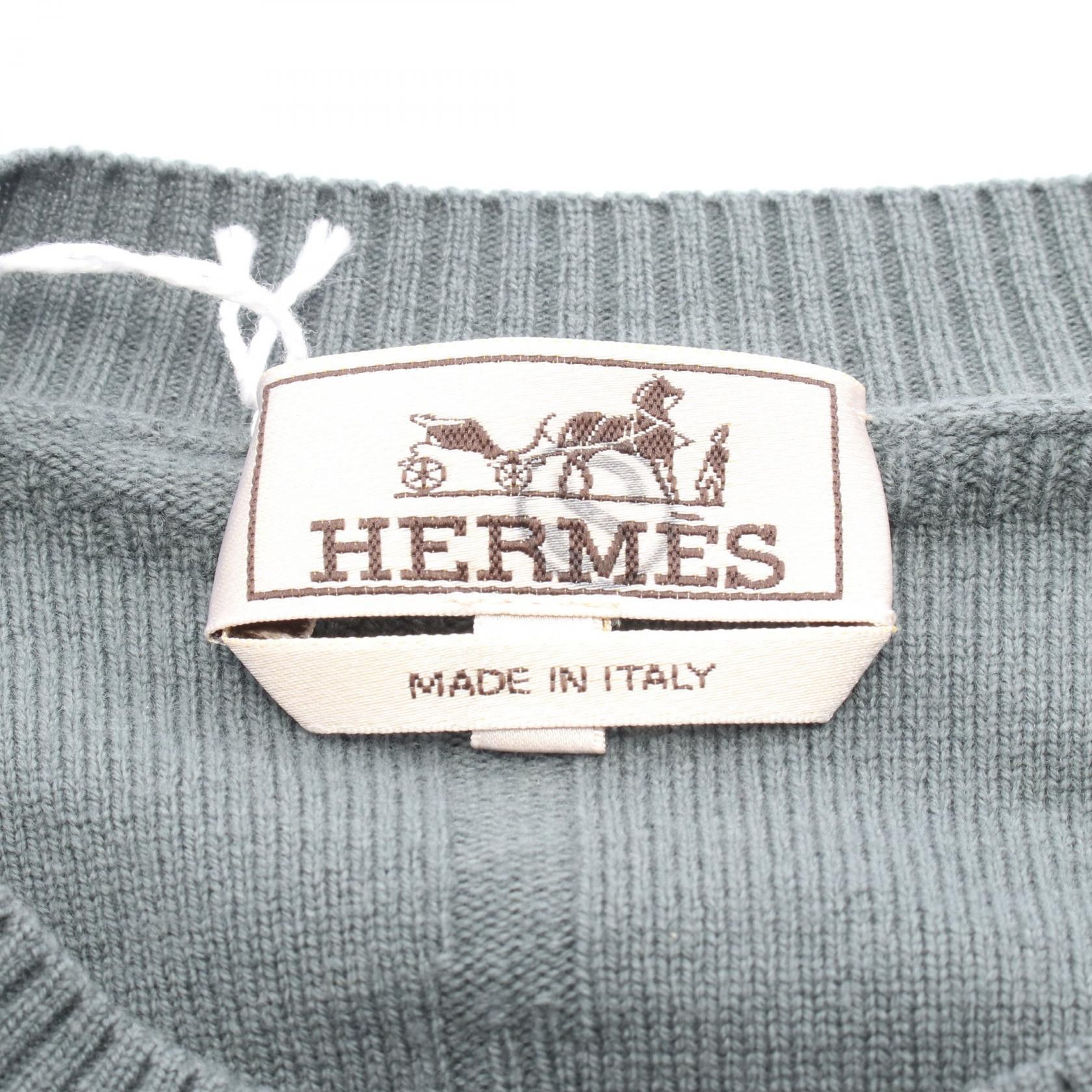 Hermes Hermes Hermes H Brush Wool Knit Top Textile Tops DUTY FREE for USA Size ONE SIZE - 3 Thumbnail