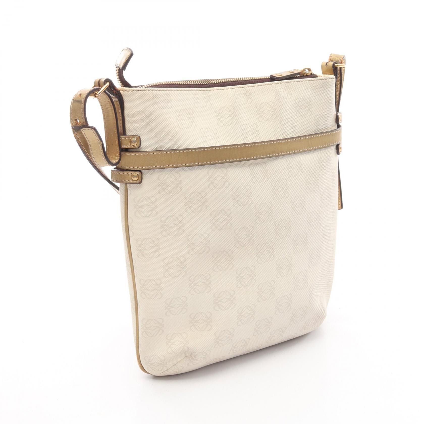 Loewe Loewe Loewe Repeat Anagram Coated Canvas Shoulder Bag Plastic / Synthetic Shoulder Bag DUTY FREE for USA Size ONE SIZE - 2 Thumbnail