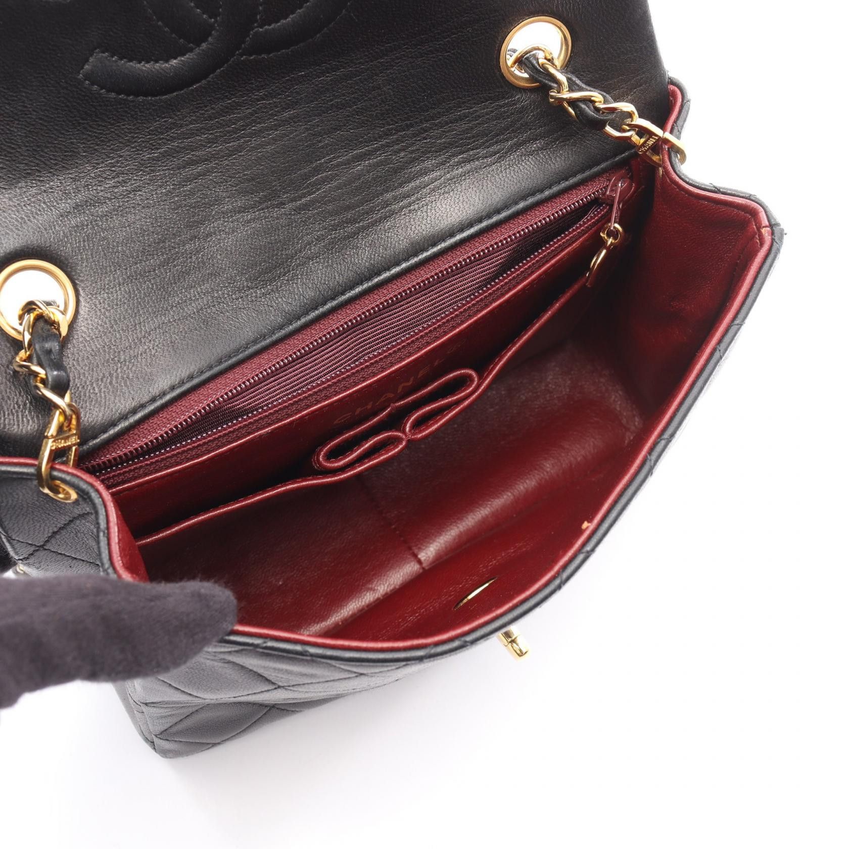 Chanel Chanel CHANEL Mini Matelasse Lambskin Shoulder Bag Leather Shoulder Bag DUTY FREE for USA Size ONE SIZE - 3 Thumbnail