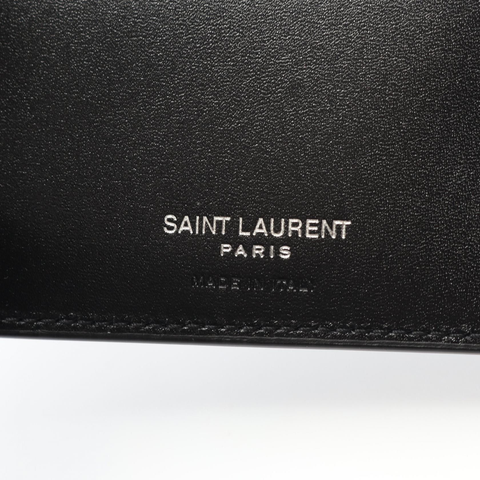 Yves Saint Laurent Yves Saint Laurent Saint Laurent Paris Monogram Bifold Wallet Leather Short Wallet 4856300SX0E1000 DUTY FREE for USA Size ONE SIZE - 4 Thumbnail