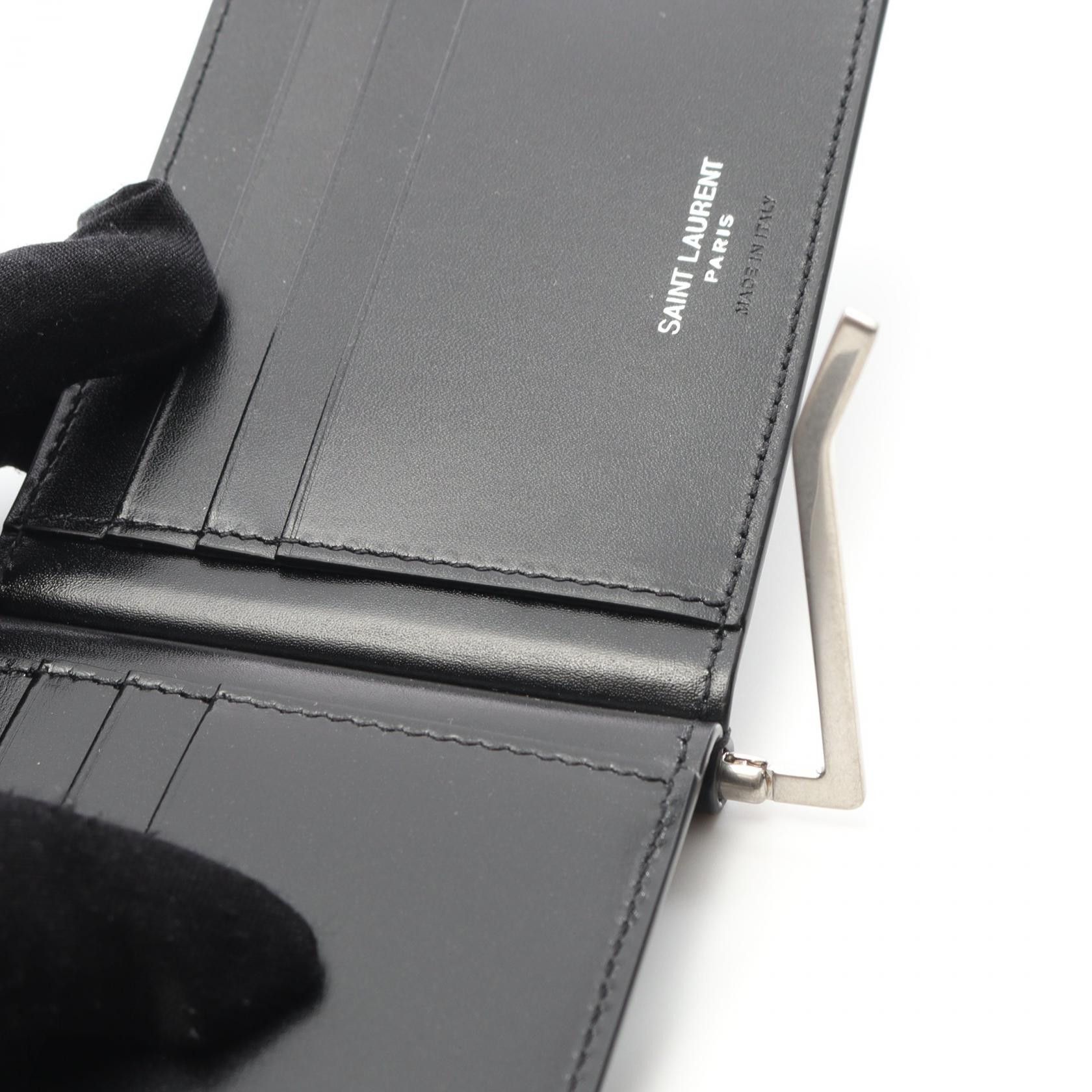 Yves Saint Laurent Yves Saint Laurent Saint Laurent Paris Monogram Bifold Wallet Leather Short Wallet 4856300SX0E1000 DUTY FREE for USA Size ONE SIZE - 5 Thumbnail