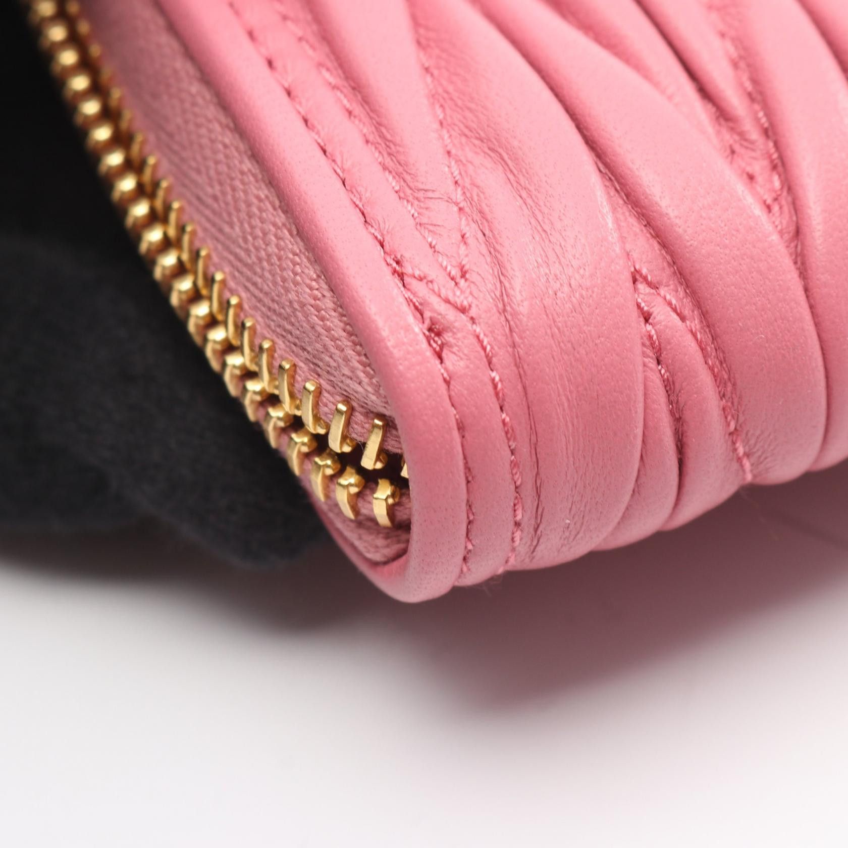 Miu Miu Miu Miu Miu Miu MATELASSE MIU Leather Coin Case Leather Coin Case 5MM268AFPPF0638 DUTY FREE for USA Size ONE SIZE - 5 Thumbnail