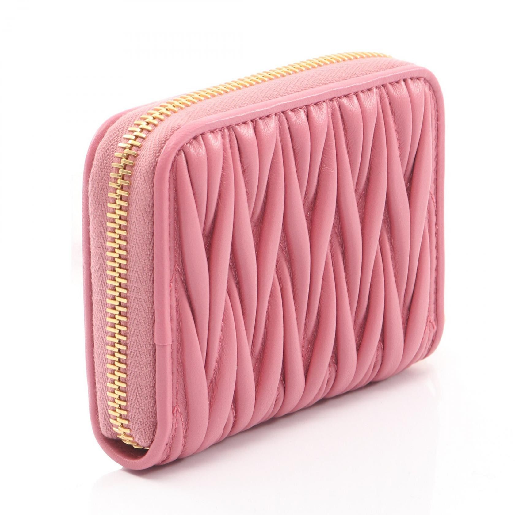 Miu Miu Miu Miu Miu Miu MATELASSE MIU Leather Coin Case Leather Coin Case 5MM268AFPPF0638 DUTY FREE for USA Size ONE SIZE - 2 Thumbnail