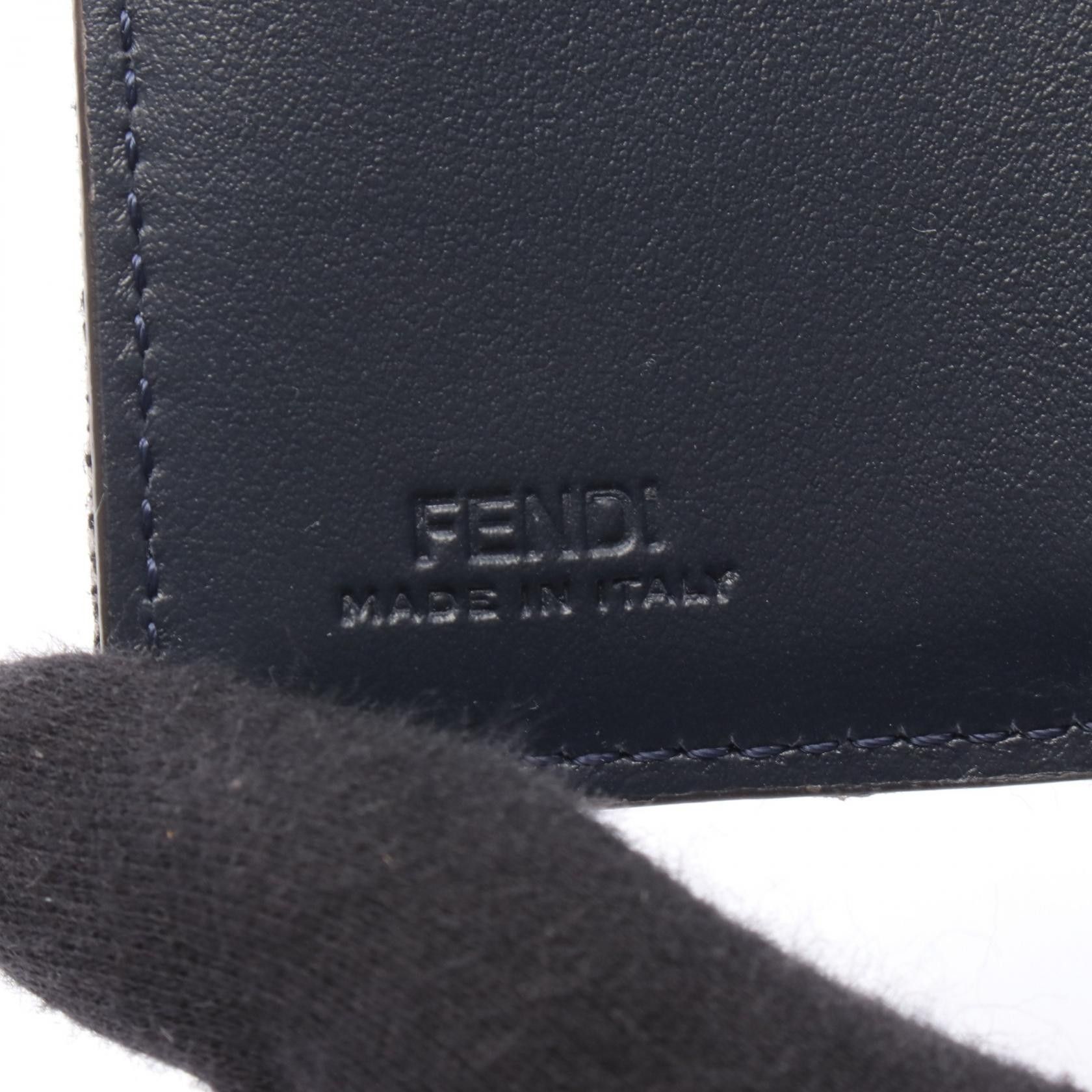Fendi Fendi Fendi Baguette FF Jacquard Denim Trifold Wallet Textile Short Wallet 8M0395AUT4F1UJ5 DUTY FREE for USA Size ONE SIZE - 5 Thumbnail