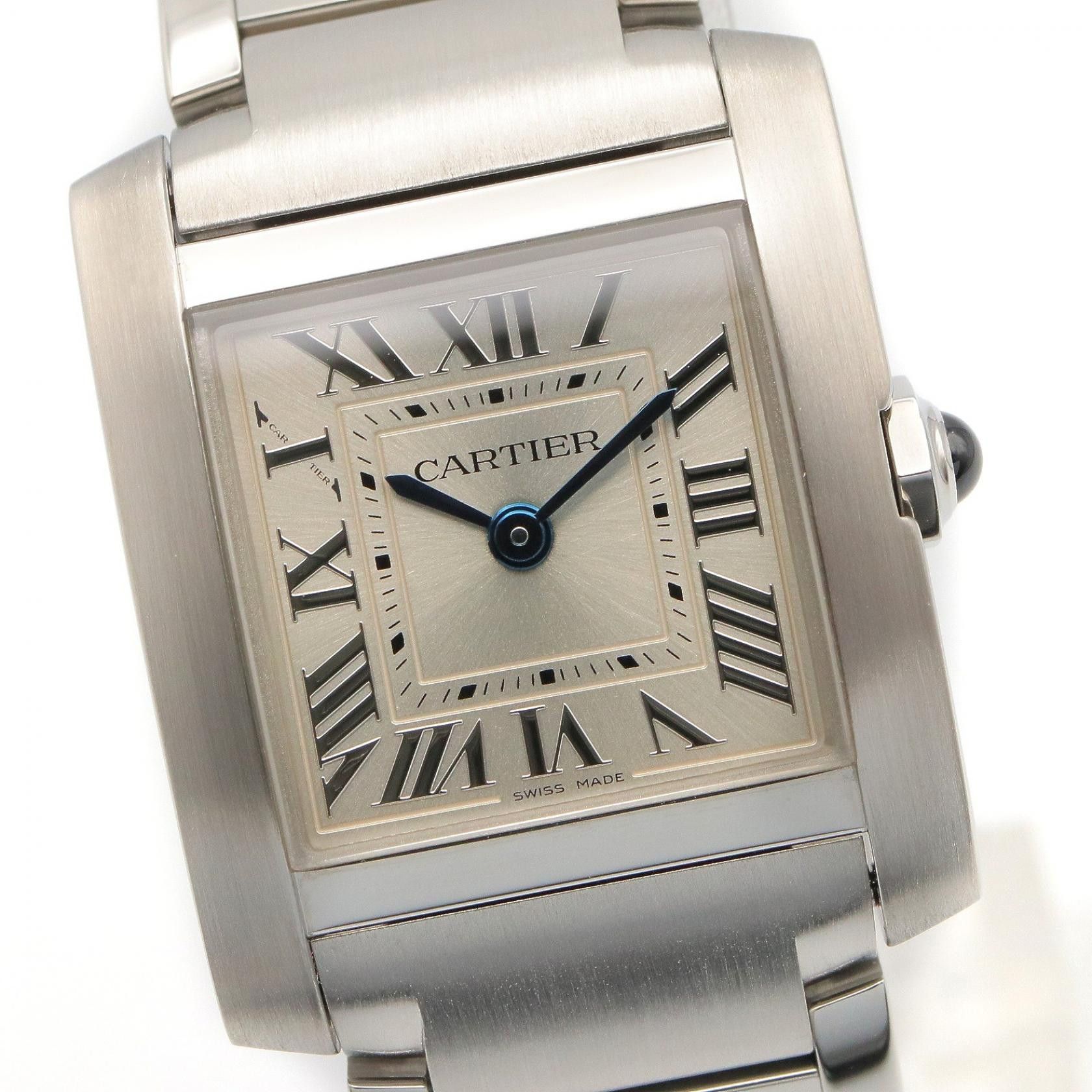 Cartier Cartier Cartier Tank Francaise Stainless Steel Ladies Watch Metal Quartz WSTA0065 DUTY FREE for USA Size ONE SIZE - 3 Thumbnail