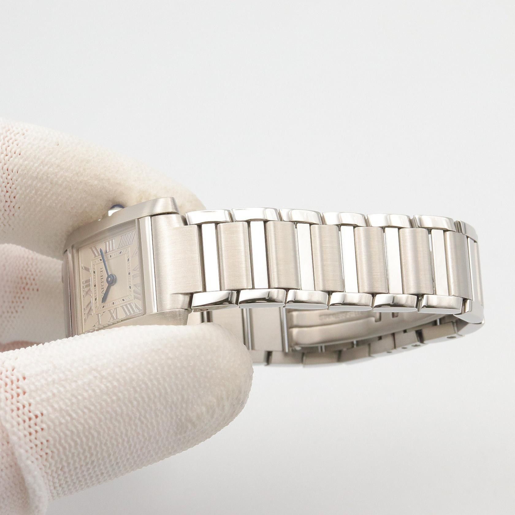 Cartier Cartier Cartier Tank Francaise Stainless Steel Ladies Watch Metal Quartz WSTA0065 DUTY FREE for USA Size ONE SIZE - 7 Thumbnail