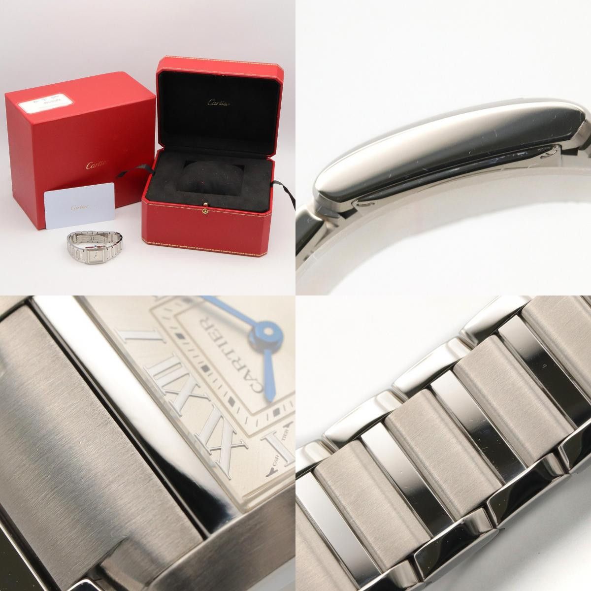 Cartier Cartier Cartier Tank Francaise Stainless Steel Ladies Watch Metal Quartz WSTA0065 DUTY FREE for USA Size ONE SIZE - 9 Thumbnail