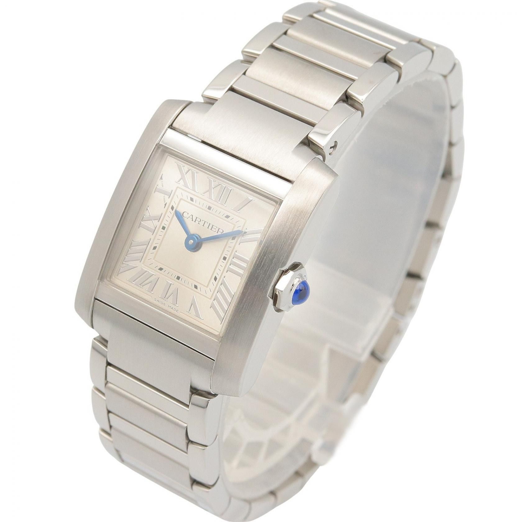 Cartier Cartier Cartier Tank Francaise Stainless Steel Ladies Watch Metal Quartz WSTA0065 DUTY FREE for USA Size ONE SIZE - 2 Thumbnail