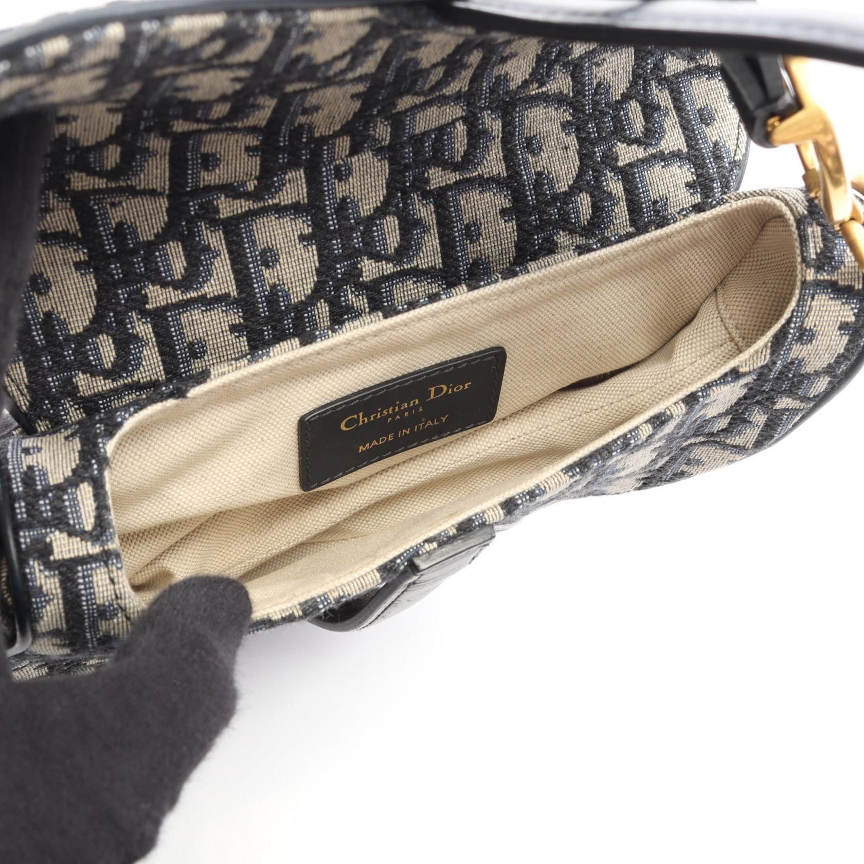 Dior Dior Dior Saddle Bag Oblique Jacquard Canvas Handbag Textile Handbag DUTY FREE for USA Size ONE SIZE - 3 Thumbnail