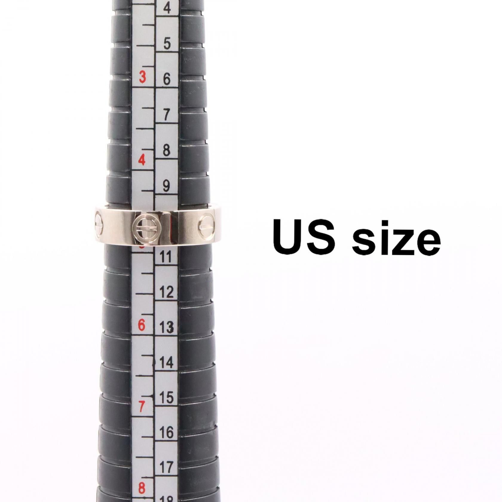 Cartier Cartier Cartier Love Au750 White Gold Ring Size 9 Precious Metal Ring B4084700 DUTY FREE for USA Size ONE SIZE - 5 Thumbnail