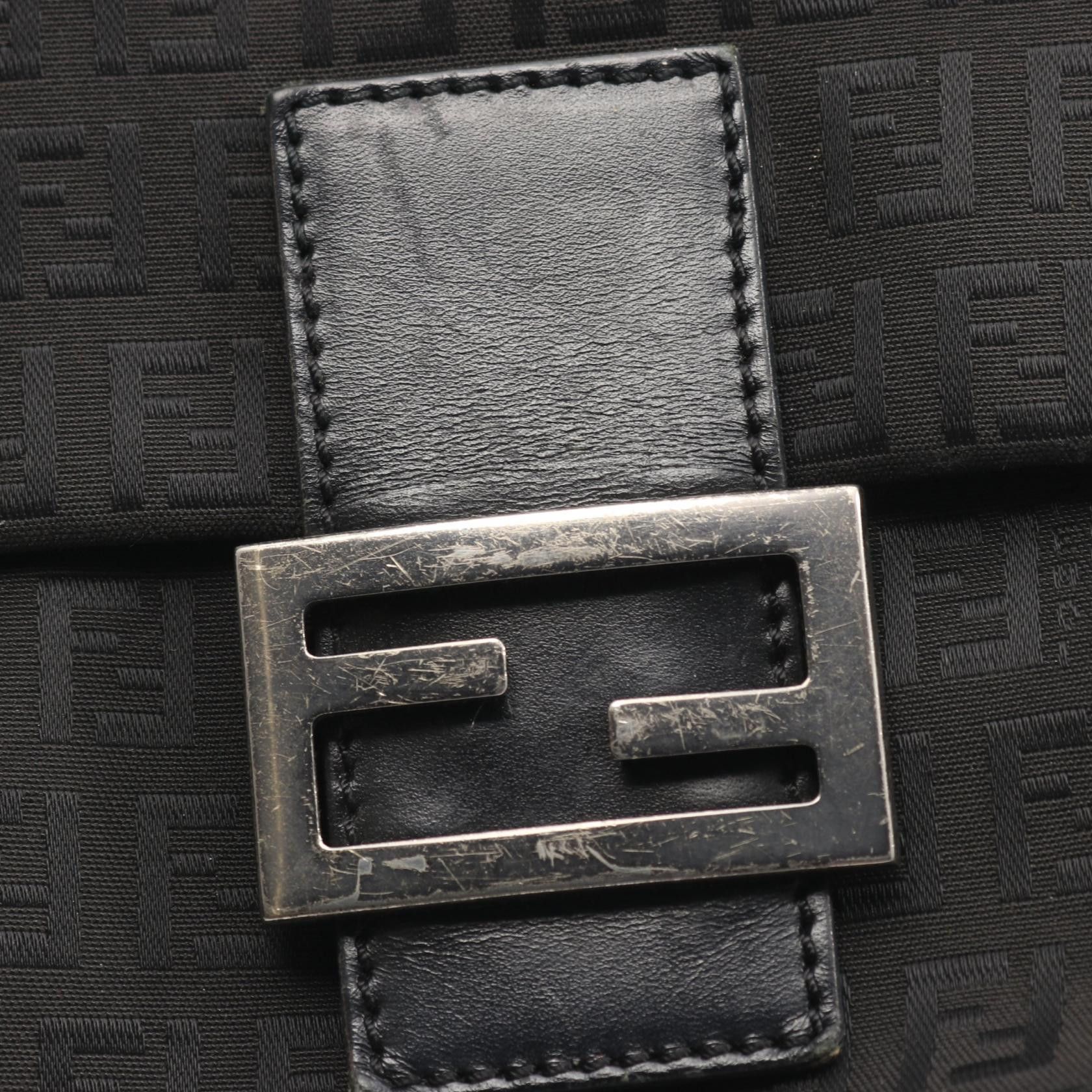 Fendi Fendi Fendi Zucchino Canvas Leather Shoulder Bag Leather Shoulder Bag DUTY FREE for USA Size ONE SIZE - 9 Thumbnail