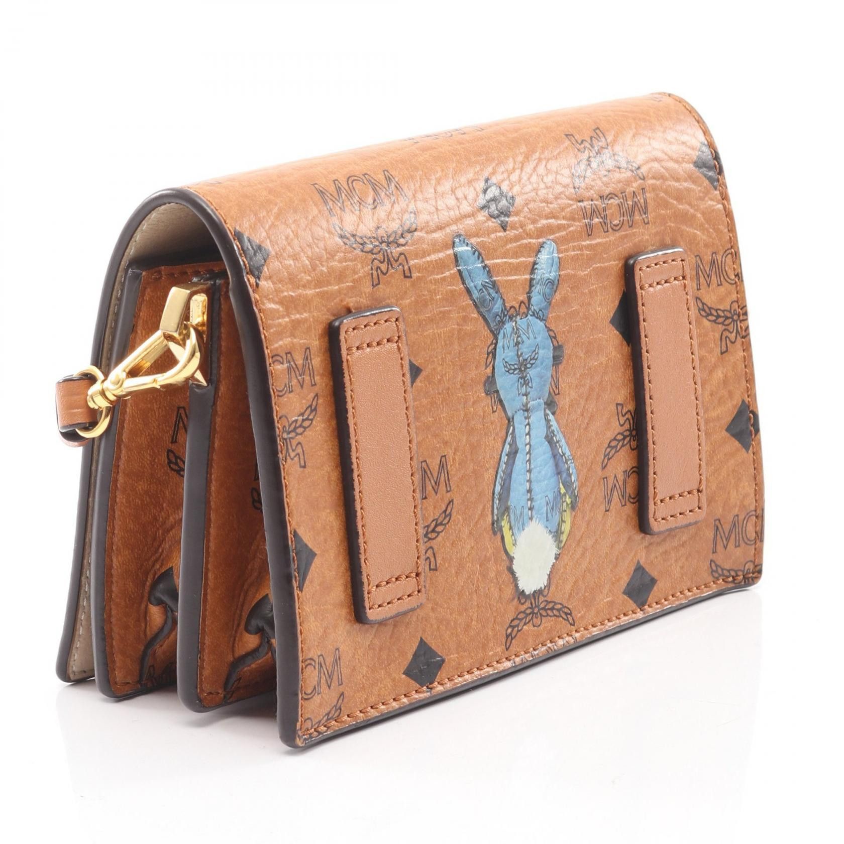 MCM MCM MCM Rabbit Visetos Coated Canvas Shoulder Bag Plastic / Synthetic Shoulder Bag DUTY FREE for USA Size ONE SIZE - 2 Thumbnail