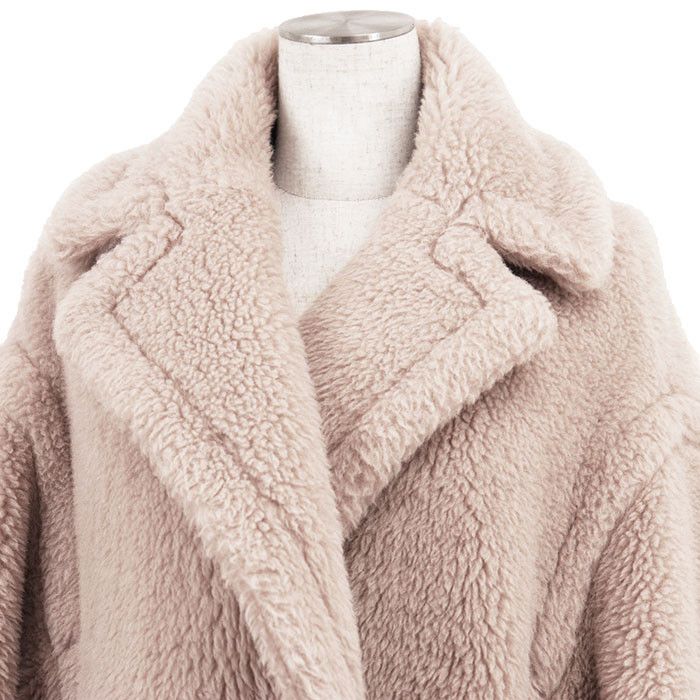 Max Mara MaxMara MaxMara Teddy Bear Alpaca Wool Silk Coat Textile Outerwear TEDGIRL DUTY FREE for USA Size ONE SIZE - 2 Thumbnail