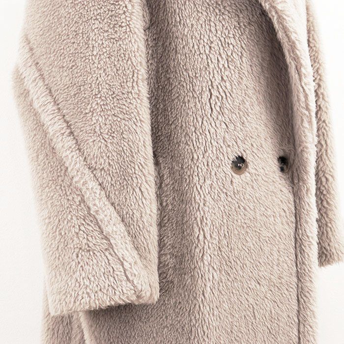 Max Mara MaxMara MaxMara Teddy Bear Alpaca Wool Silk Coat Textile Outerwear TEDGIRL DUTY FREE for USA Size ONE SIZE - 3 Thumbnail
