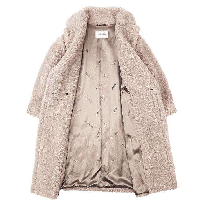 Max Mara MaxMara MaxMara Teddy Bear Alpaca Wool Silk Coat Textile Outerwear TEDGIRL DUTY FREE for USA Size ONE SIZE - 9 Thumbnail