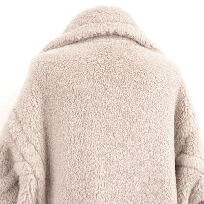 Max Mara MaxMara MaxMara Teddy Bear Alpaca Wool Silk Coat Textile Outerwear TEDGIRL DUTY FREE for USA Size ONE SIZE - 8 Thumbnail