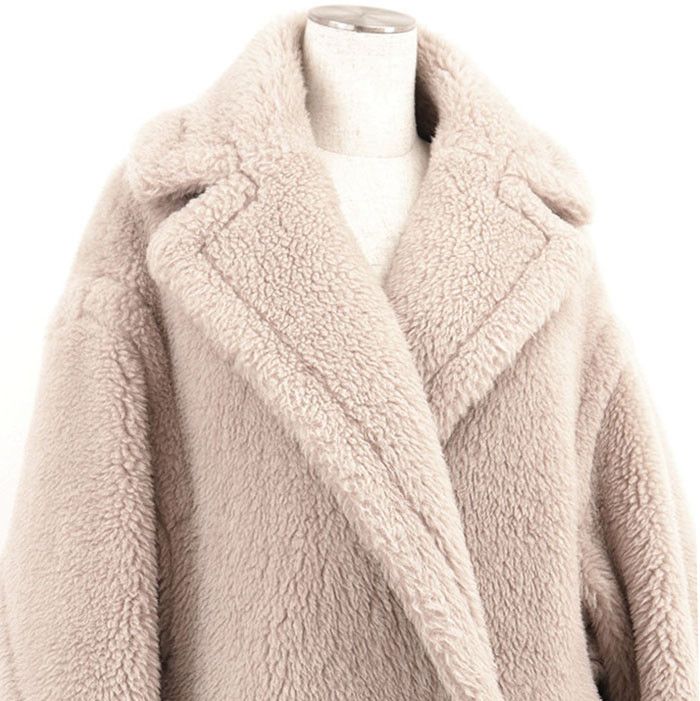 Max Mara MaxMara MaxMara Teddy Bear Alpaca Wool Silk Coat Textile Outerwear TEDGIRL DUTY FREE for USA Size ONE SIZE - 11 Thumbnail