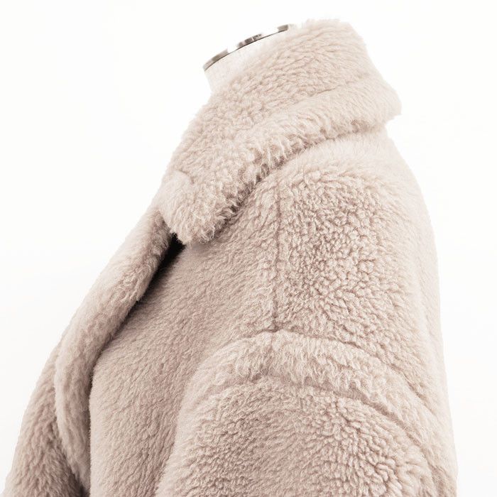 Max Mara MaxMara MaxMara Teddy Bear Alpaca Wool Silk Coat Textile Outerwear TEDGIRL DUTY FREE for USA Size ONE SIZE - 5 Thumbnail