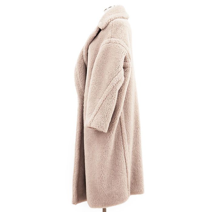 Max Mara MaxMara MaxMara Teddy Bear Alpaca Wool Silk Coat Textile Outerwear TEDGIRL DUTY FREE for USA Size ONE SIZE - 4 Thumbnail