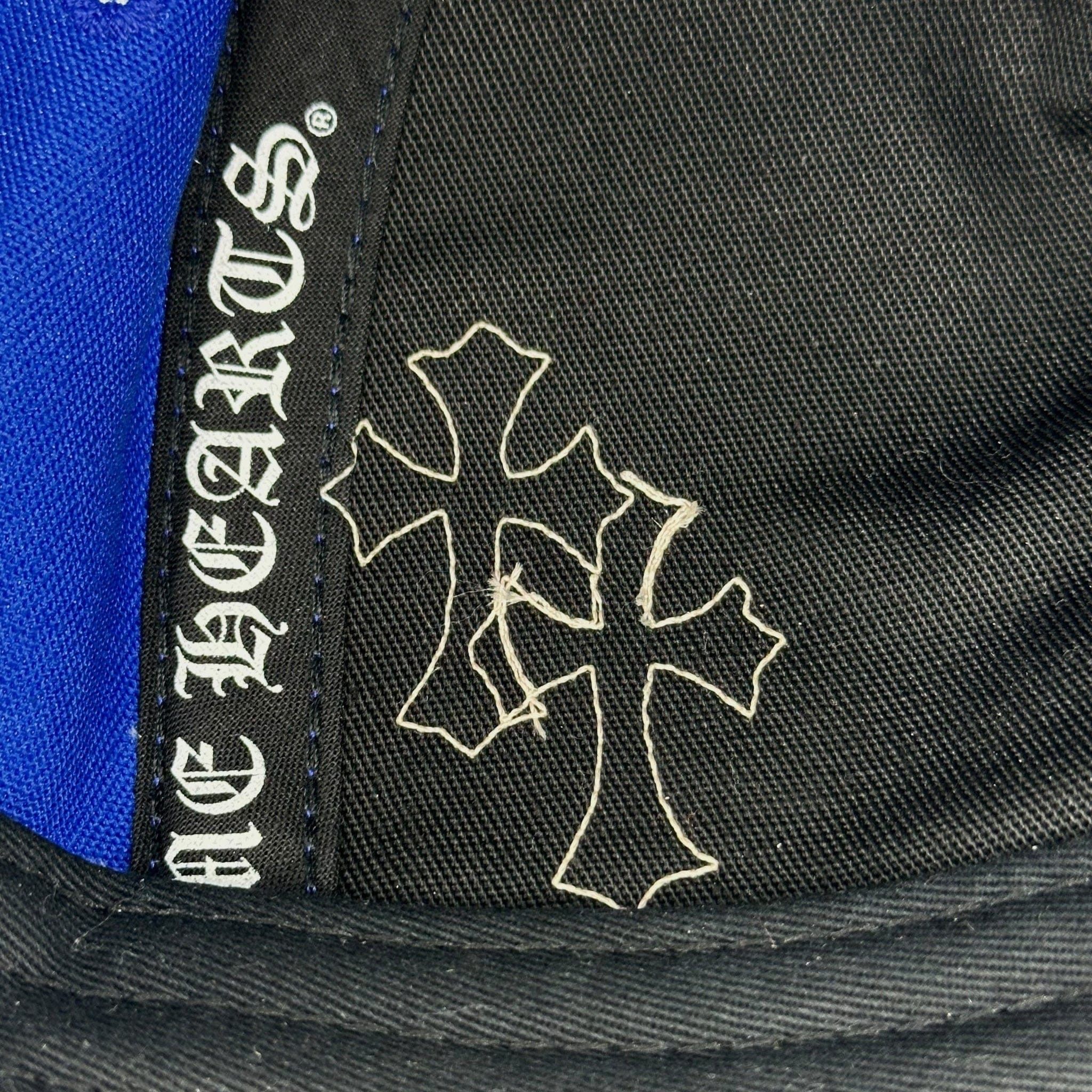 Chrome Hearts Leather Cross Patch Embroidered CH Logo Baseball Hat Blue W Size ONE SIZE - 9 Thumbnail
