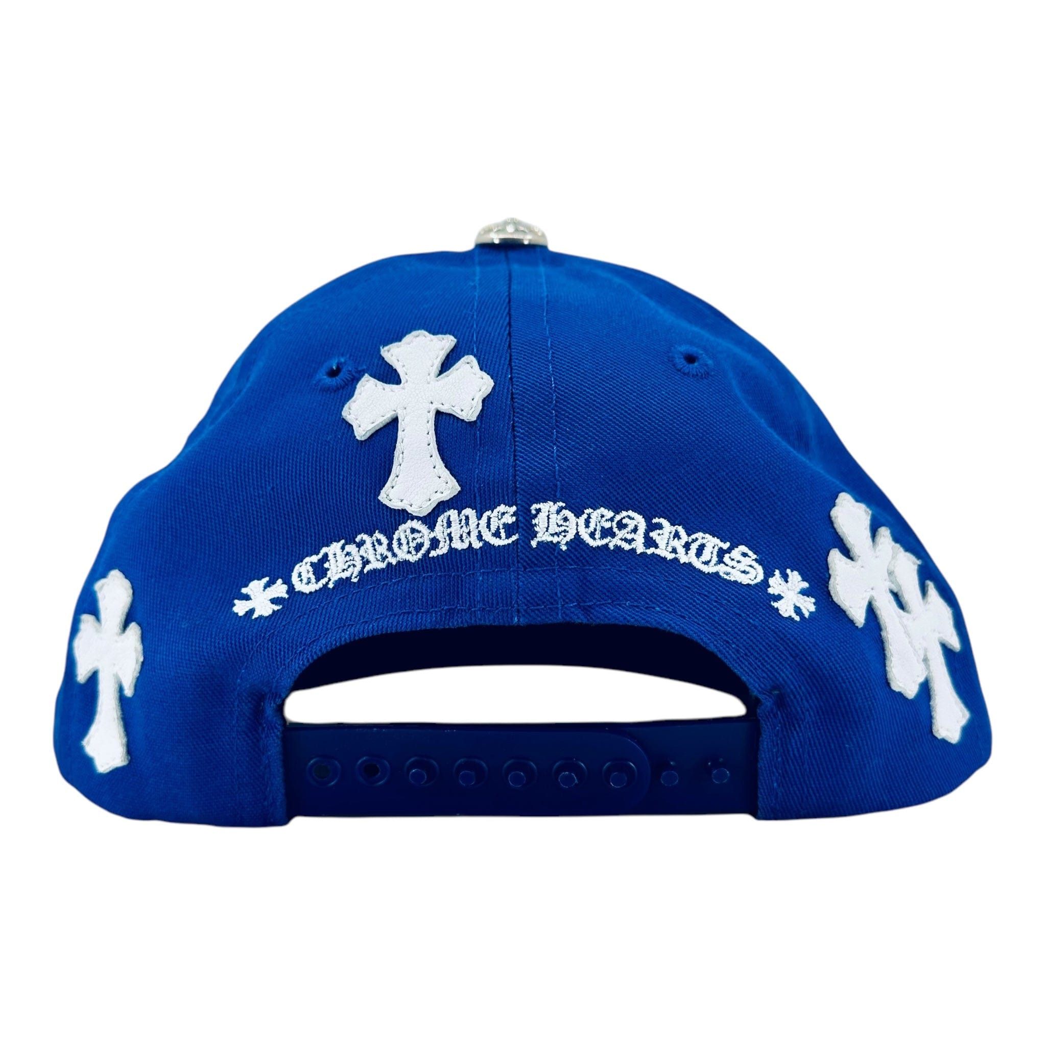 Chrome Hearts Leather Cross Patch Embroidered CH Logo Baseball Hat Blue W Size ONE SIZE - 6 Thumbnail