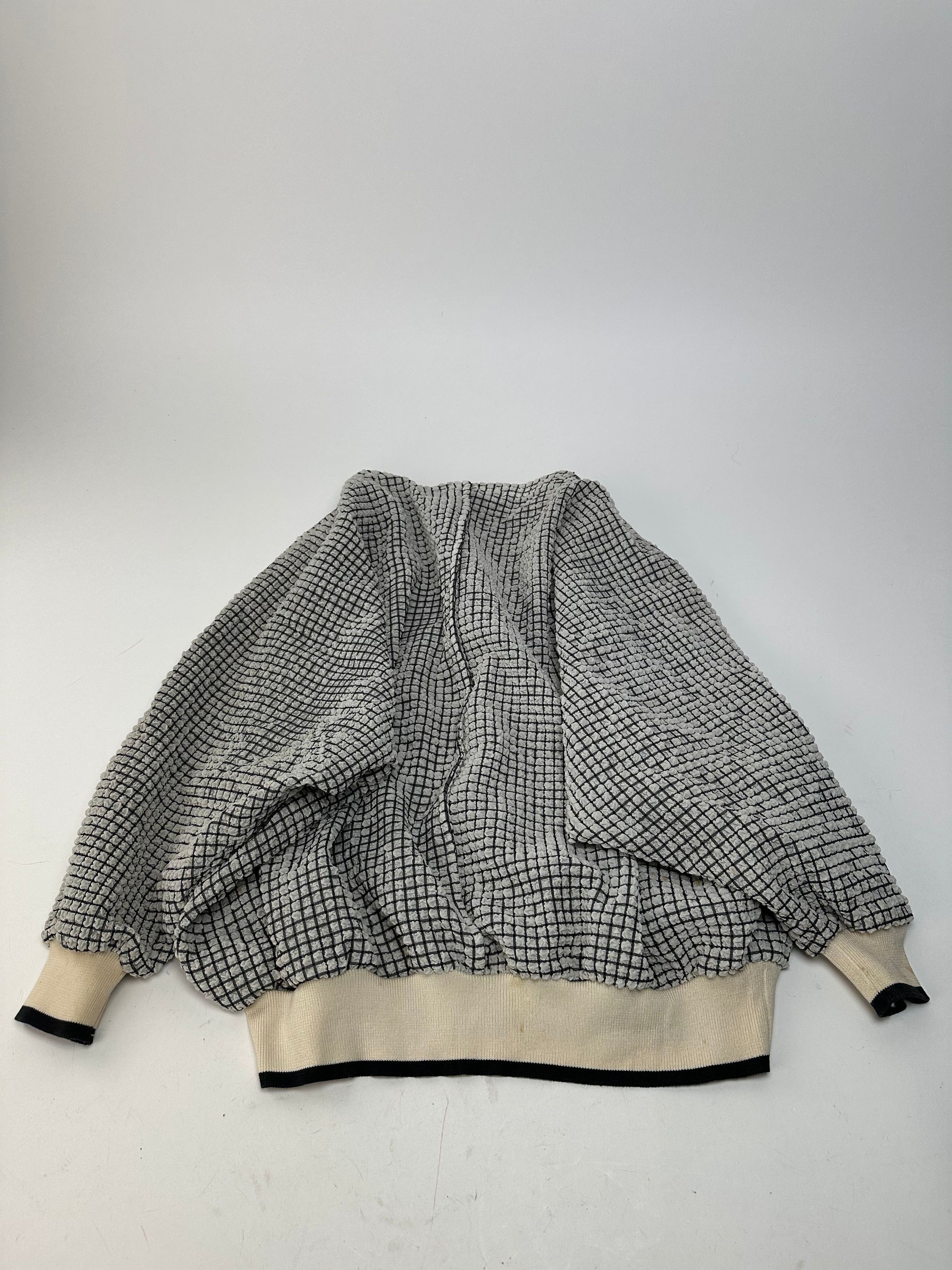 Dior Vintage Sports CD Logo Textured Checkered Pullover Cream Bla Size M / US 6-8 / IT 42-44 - 11 Thumbnail